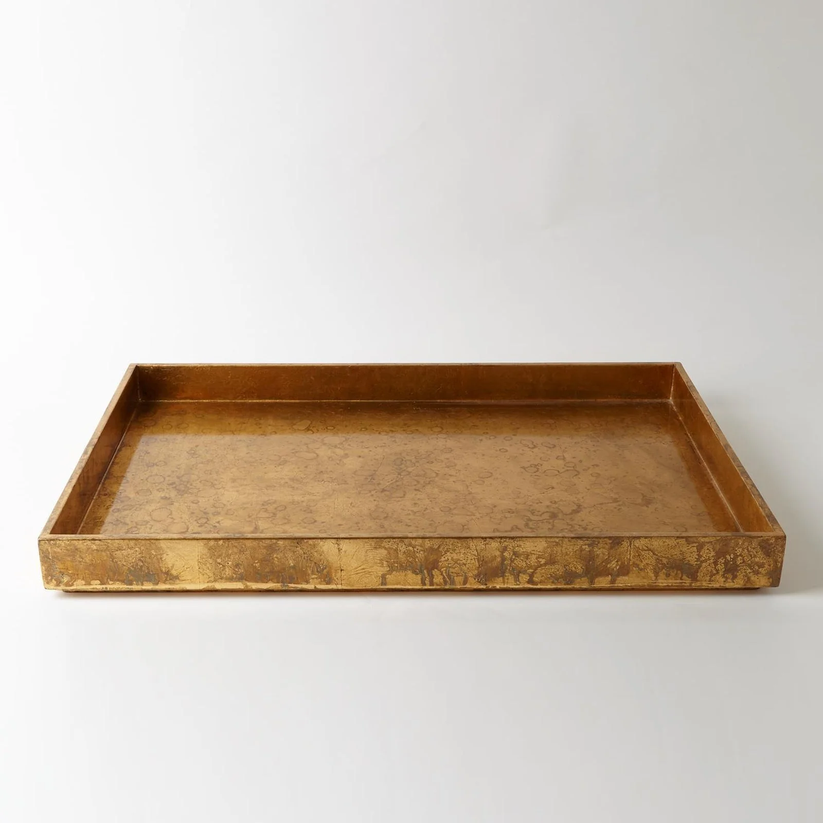 Global Views Luxe Gold Leaf Rectangle Tray - Image 2
