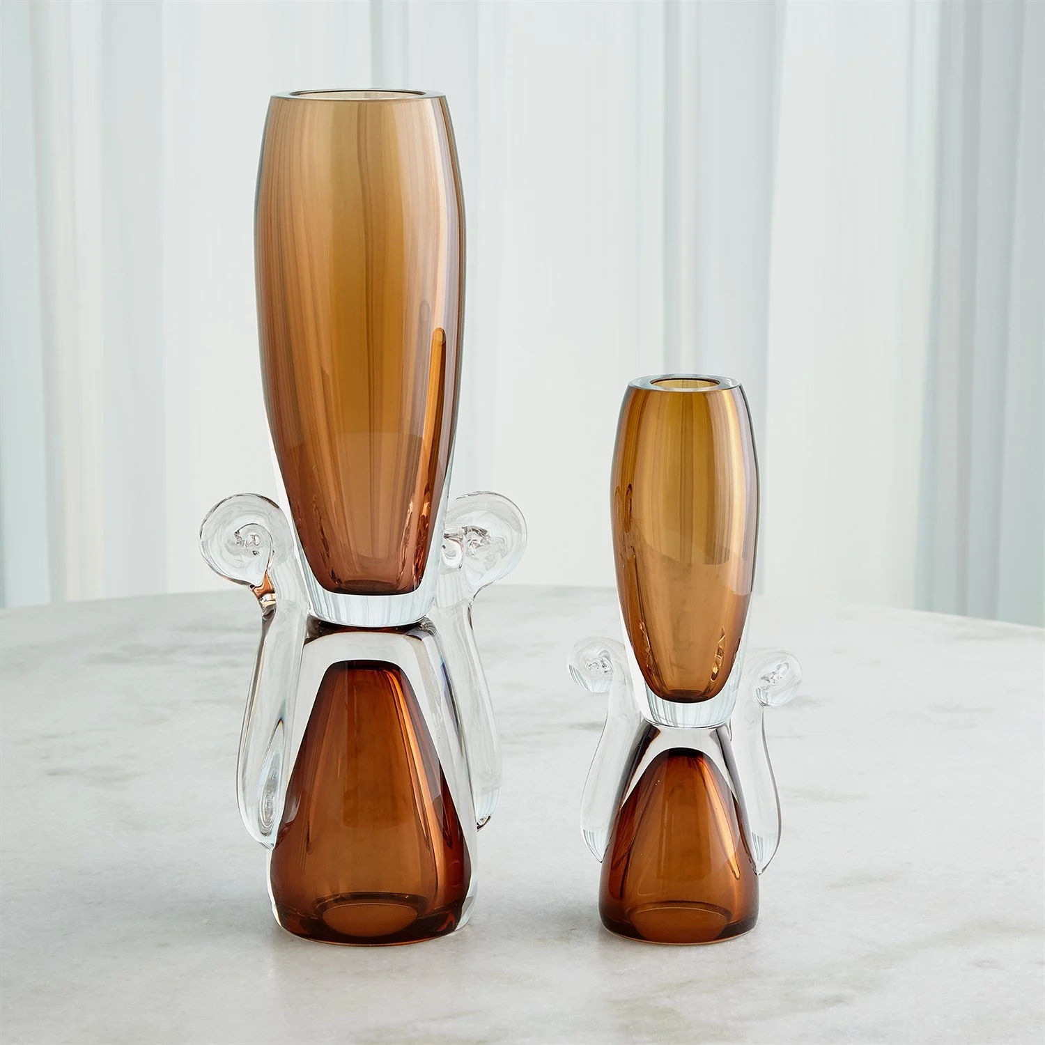 Global Views Lydia Vase Amber Clearance - Image 2