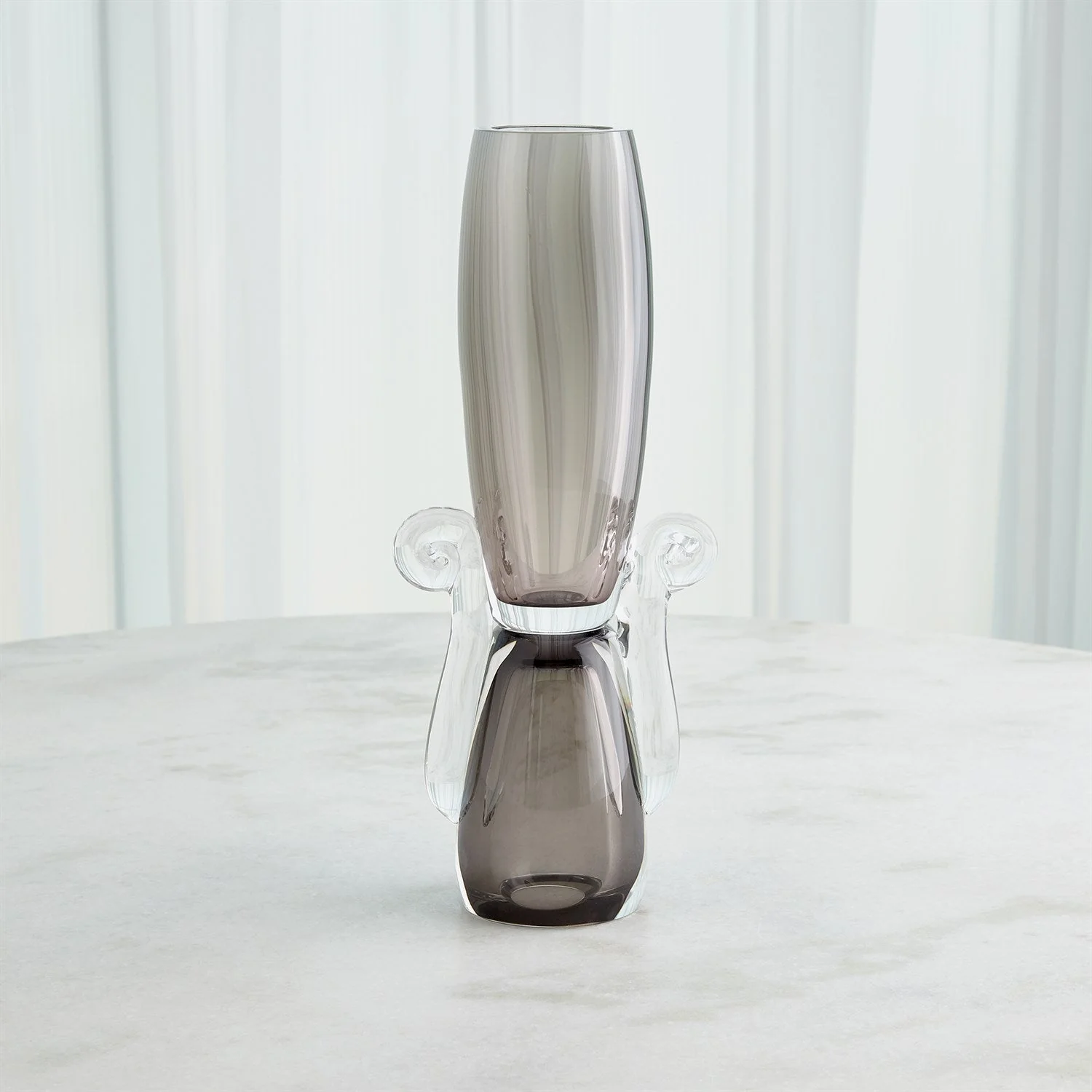 Global Views Lydia Vase - Grey - Image 4