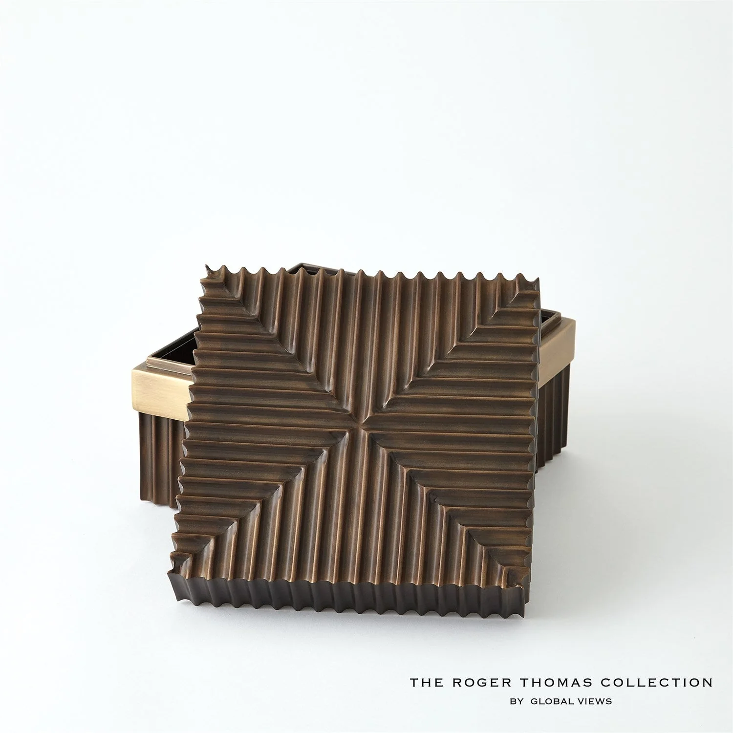 Global Views Magic Flute Box - Brass Bronze - Image 10