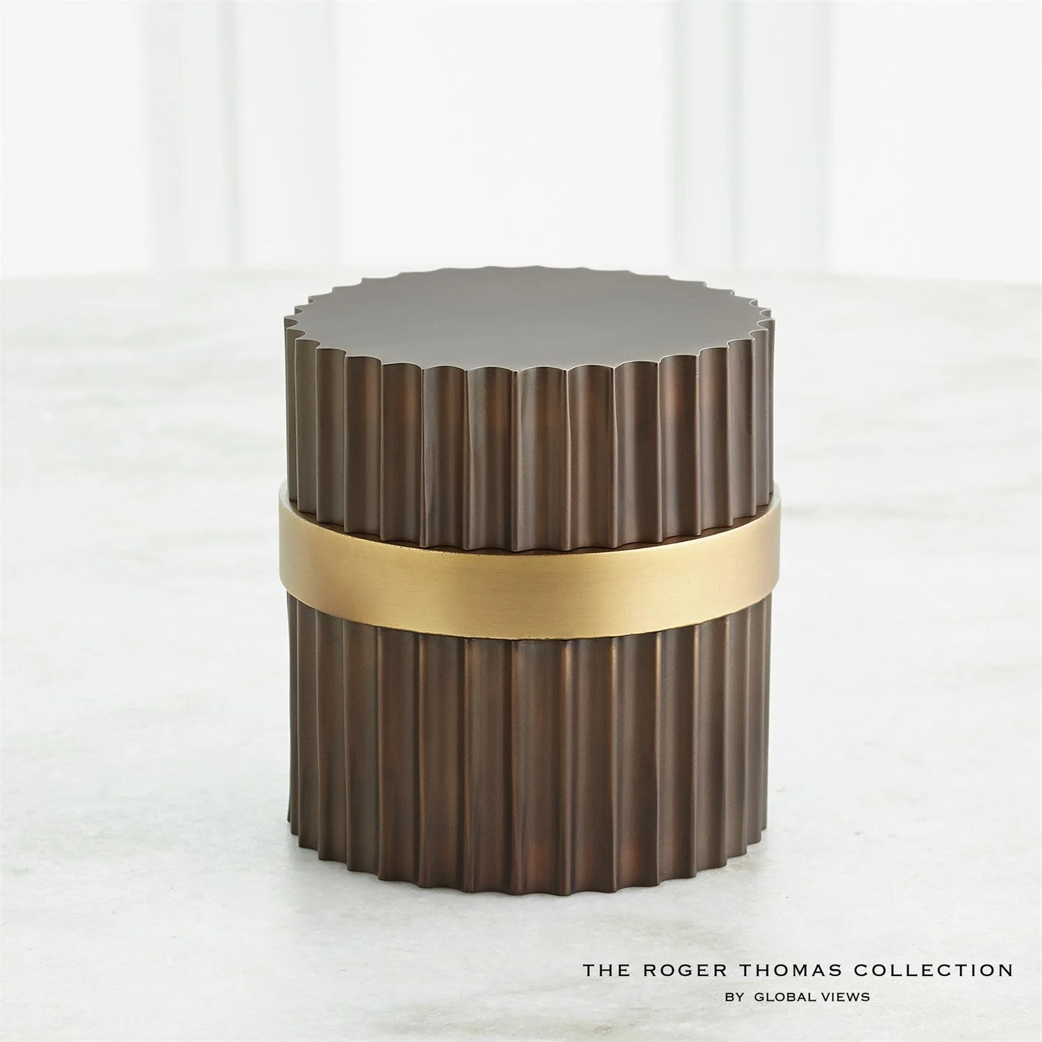 Global Views Magic Flute Box - Brass Bronze - Image 6
