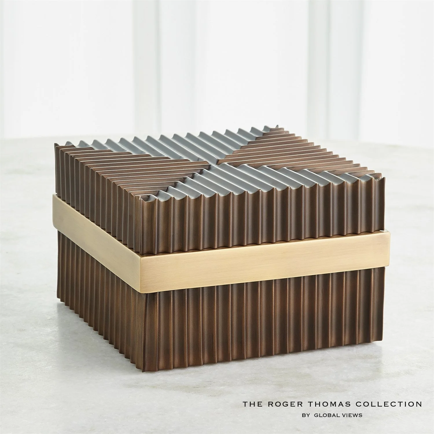 Global Views Magic Flute Box - Brass Bronze - Image 9