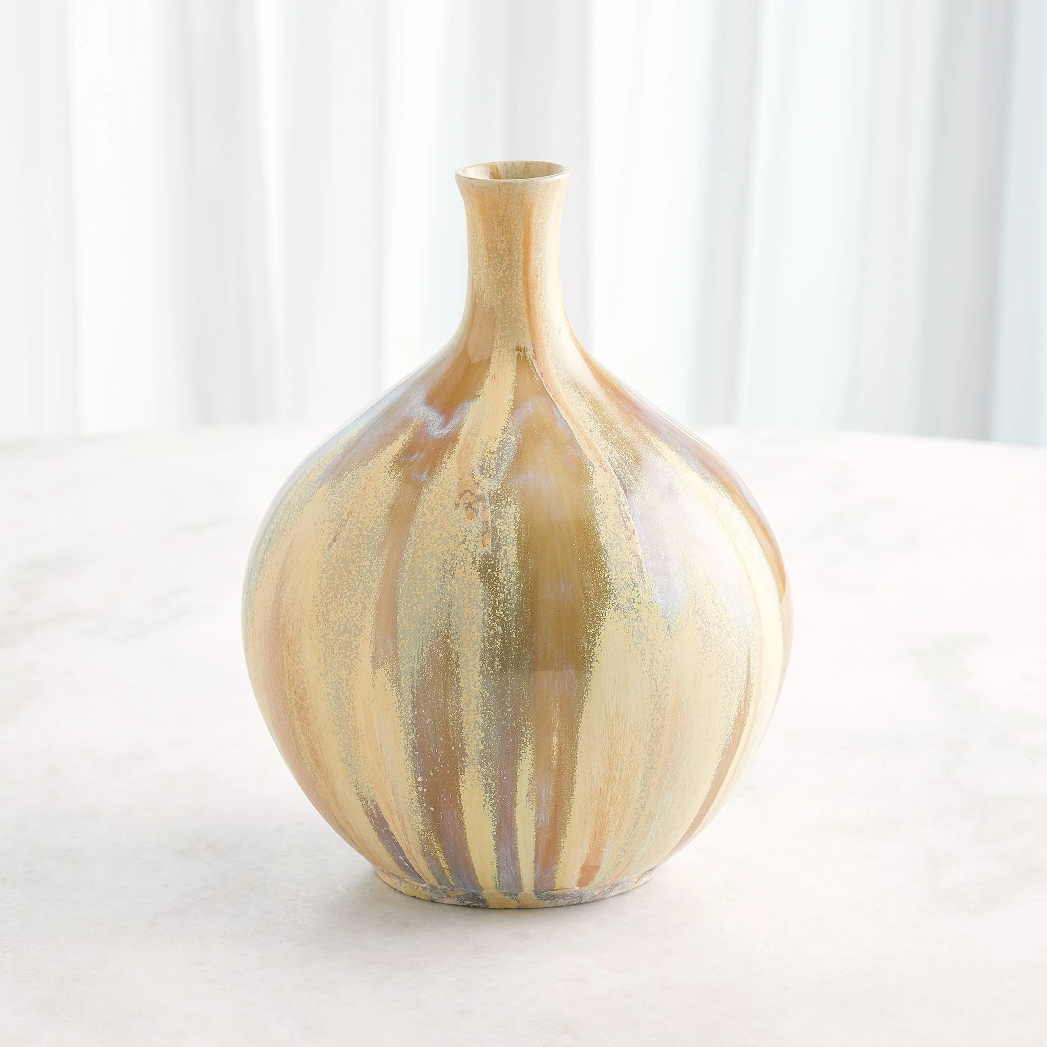 Global Views Magma Bottle Reactive Tan - Image 9