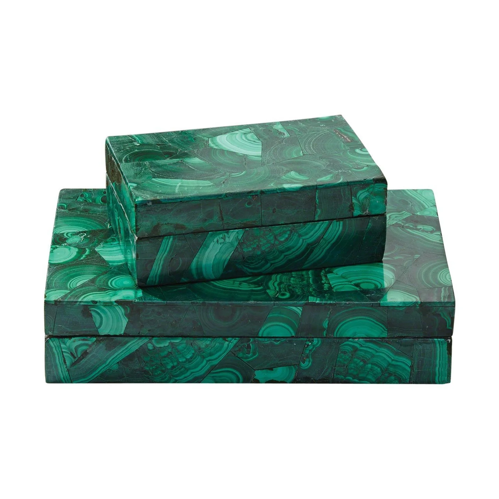 Global Views Malachite Stone Box - Image 5