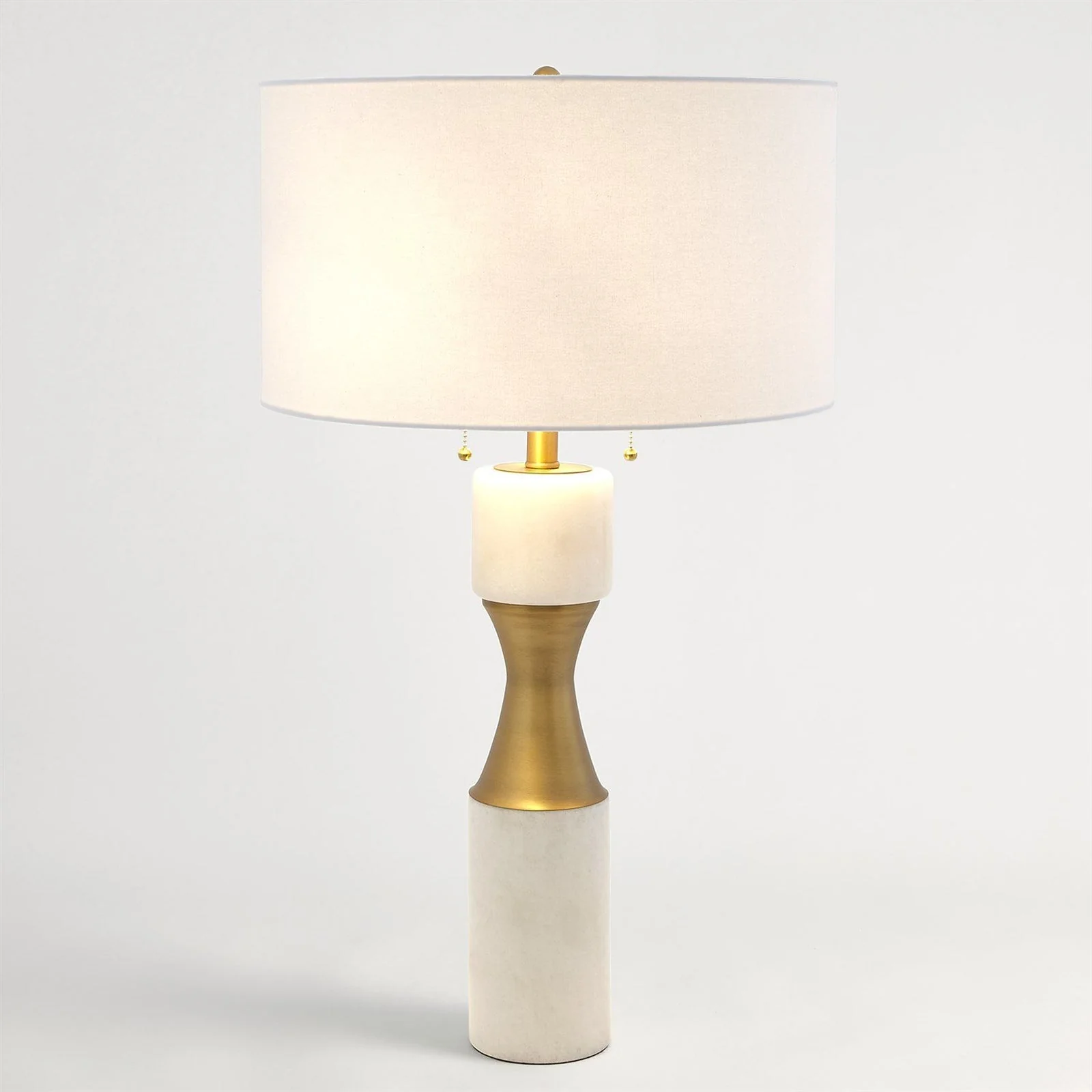 Global Views Marble Cinch Lamp - White - Image 2