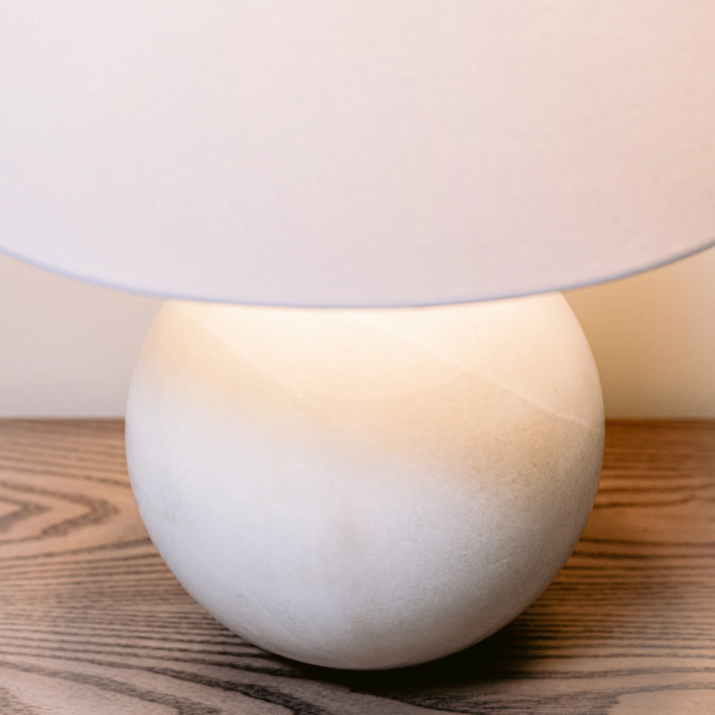 Global Views Marble Sphere Lamp Floor Sample - Image 4