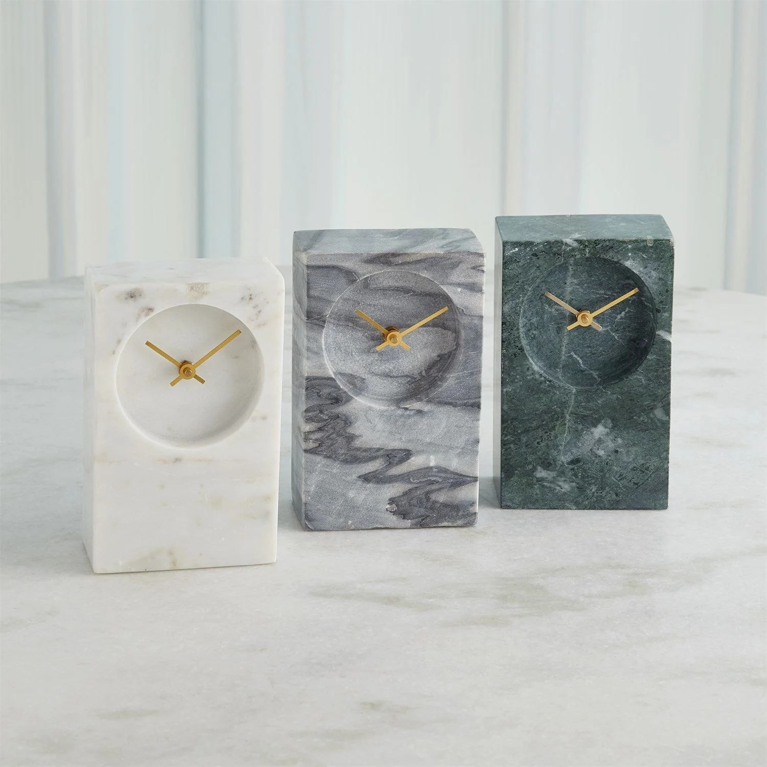 Global Views Marble Tower Clock - Image 7