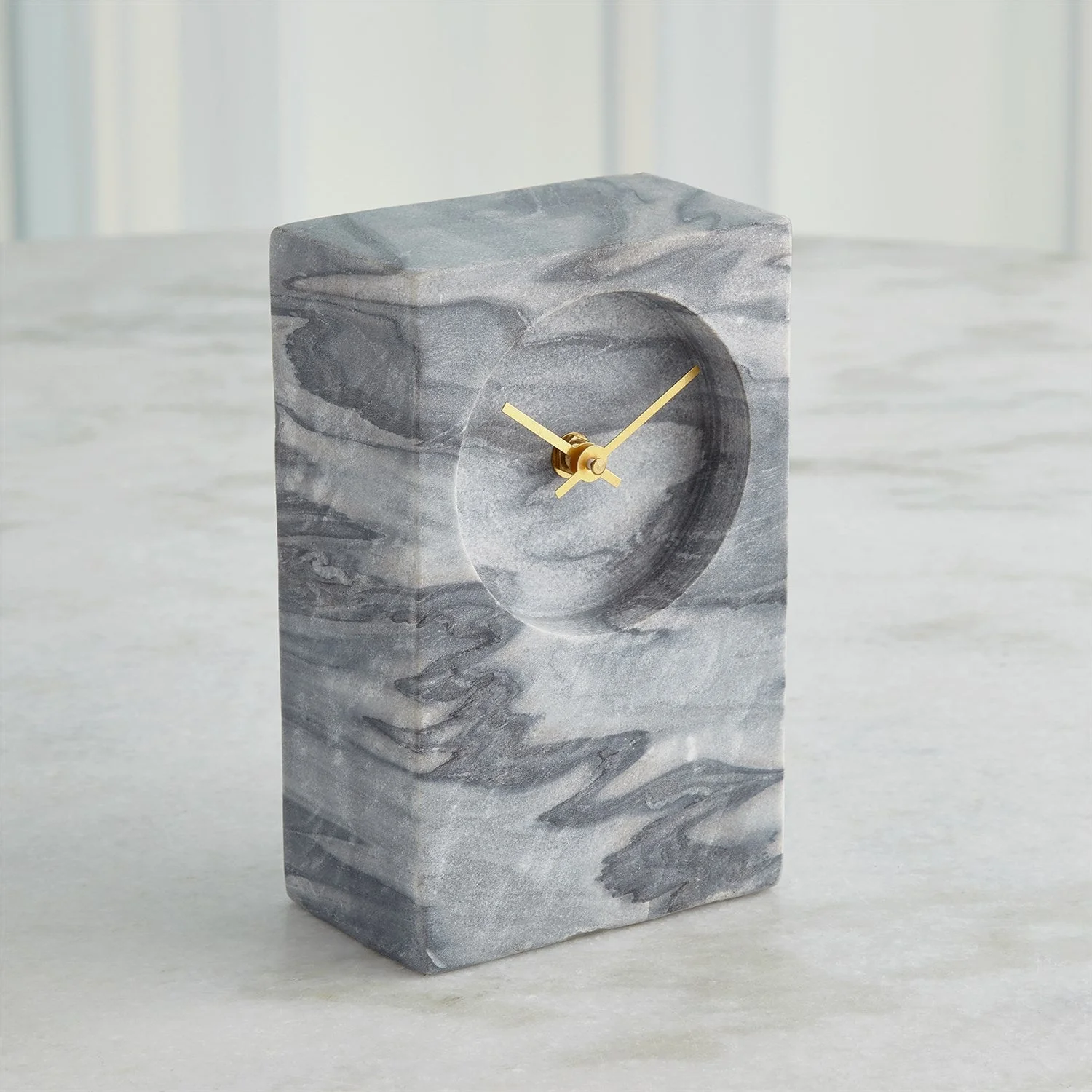 Global Views Marble Tower Clock - Image 9
