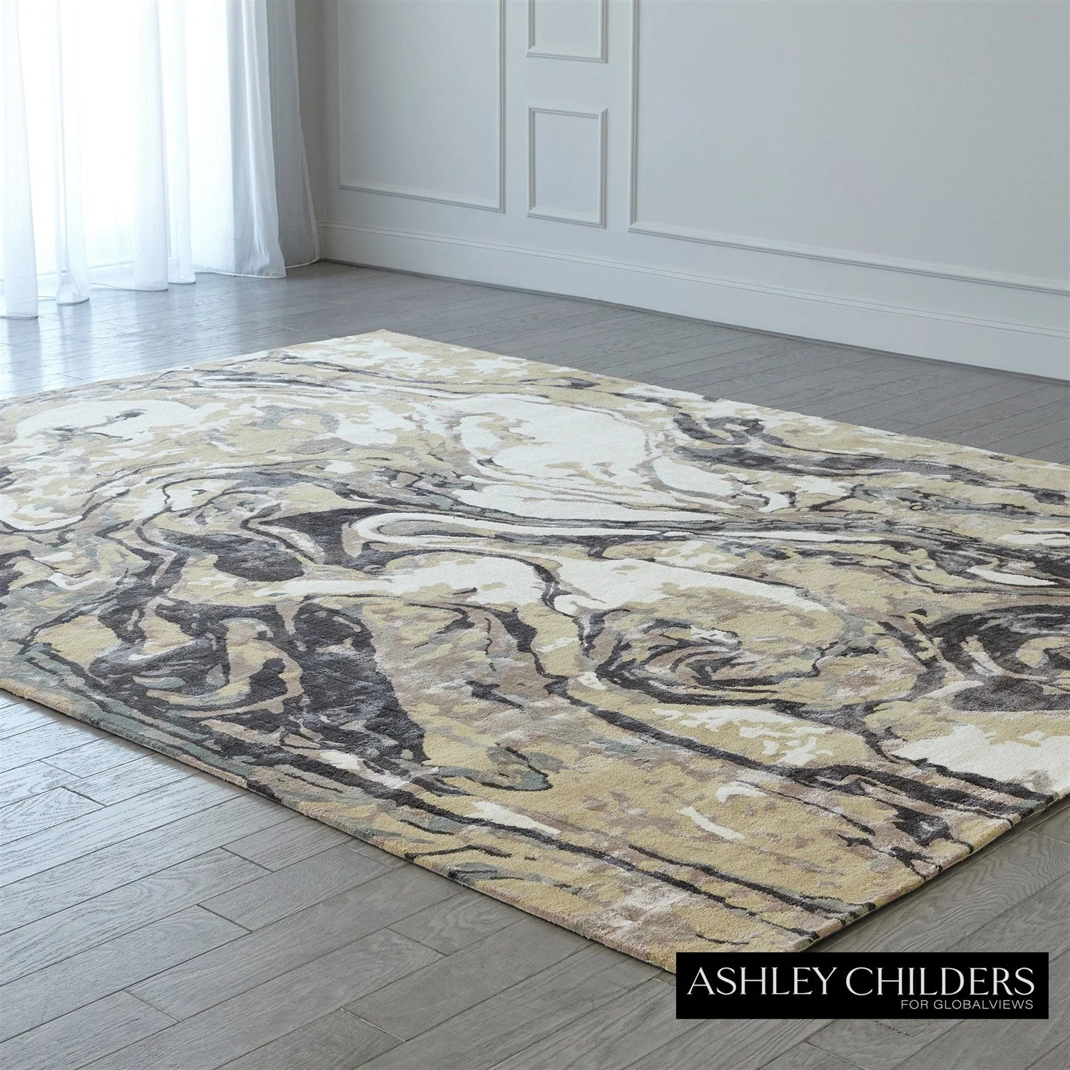 Global Views Marbleized Rug by Ashley Childers Clearance - Image 2