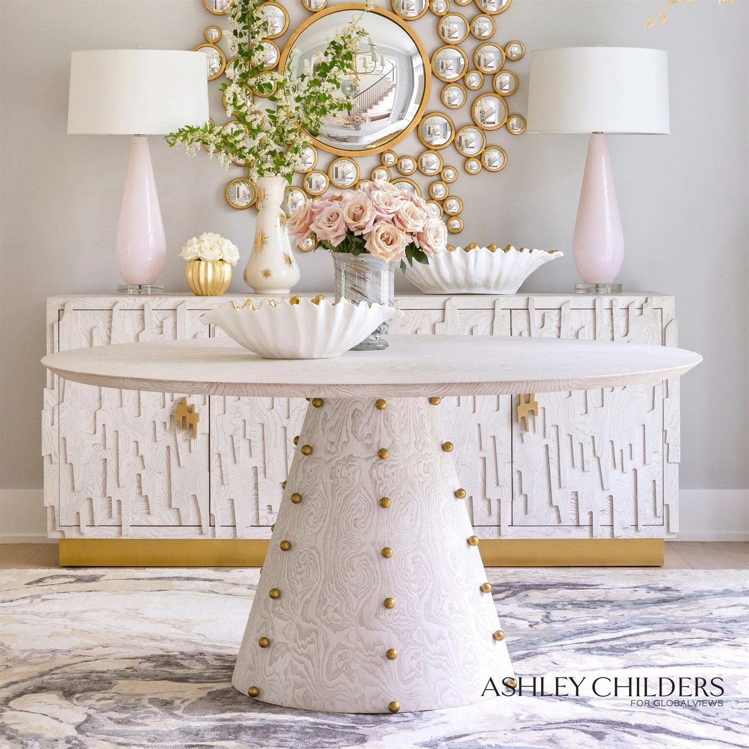 Global Views Marbleized Rug by Ashley Childers Clearance - Image 3
