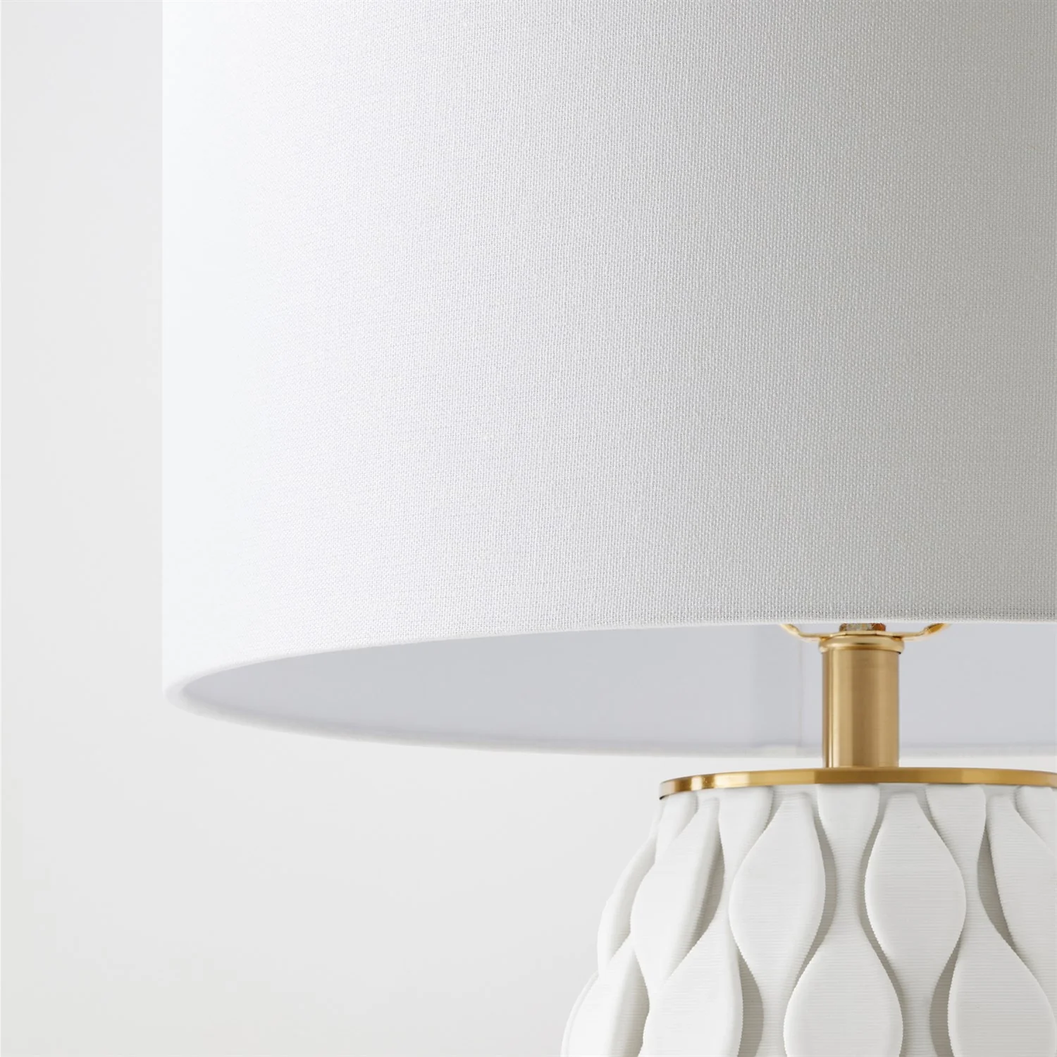 Global Views Matte White Pillowed Lamp - Image 2