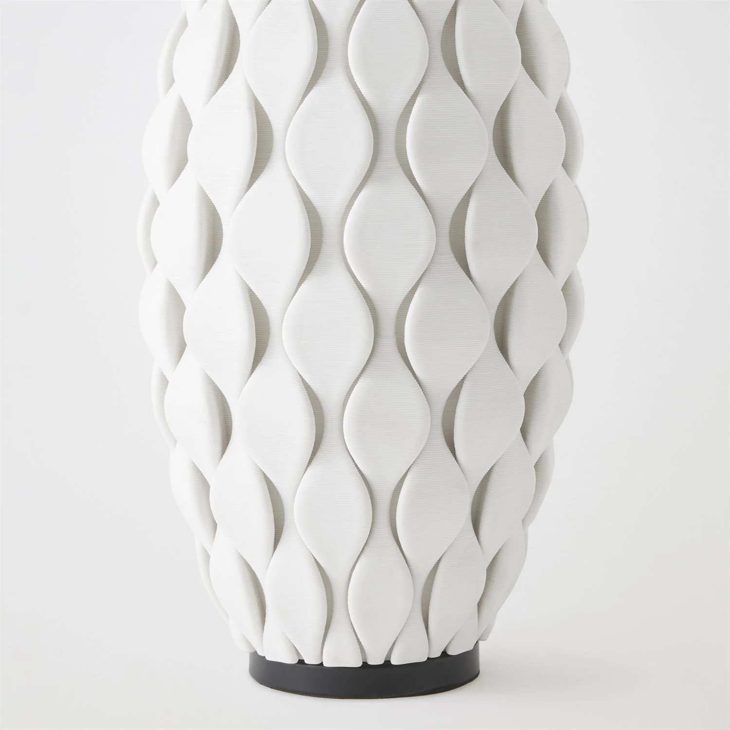 Global Views Matte White Pillowed Lamp - Image 3
