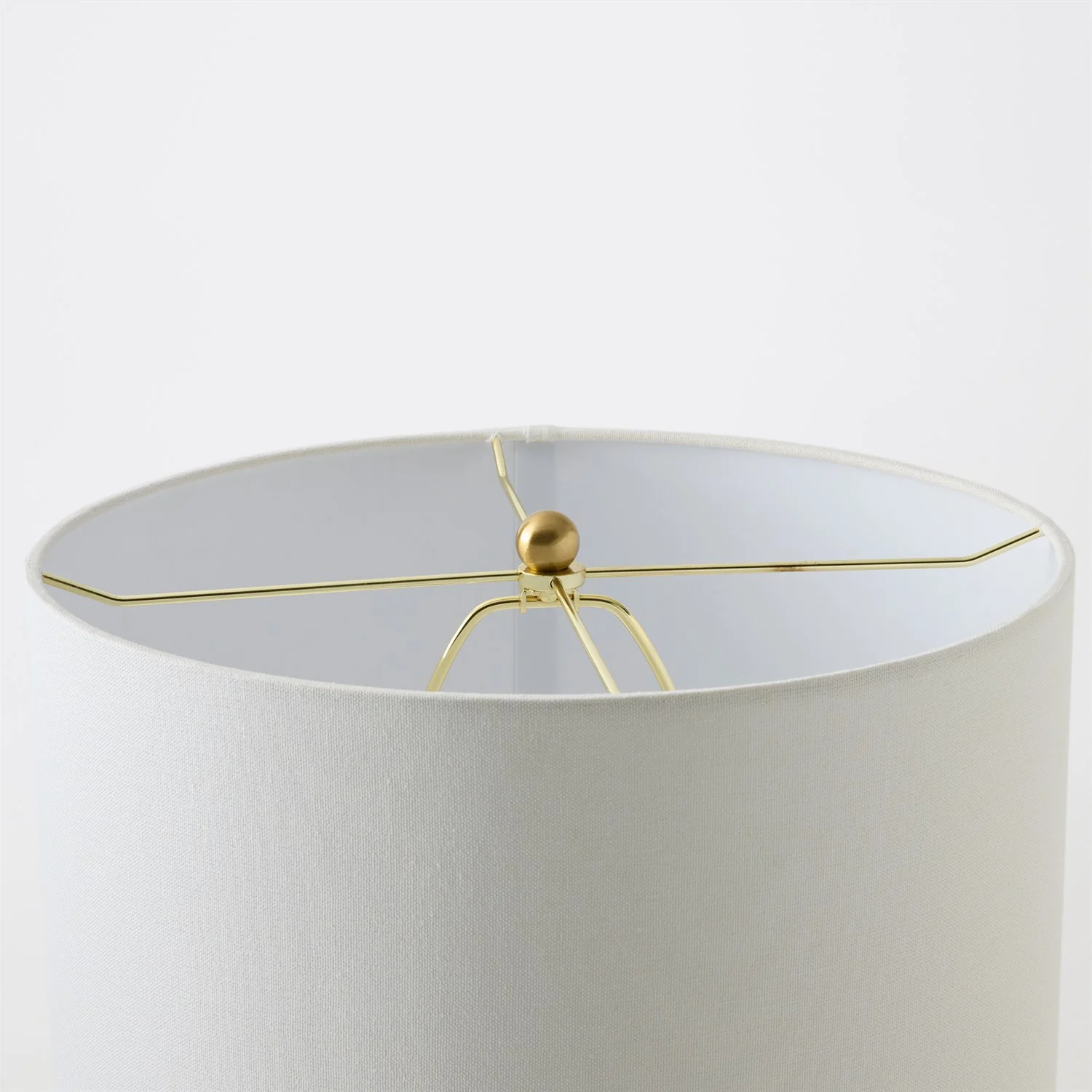 Global Views Matte White Vertical Wave Lamp - Image 3