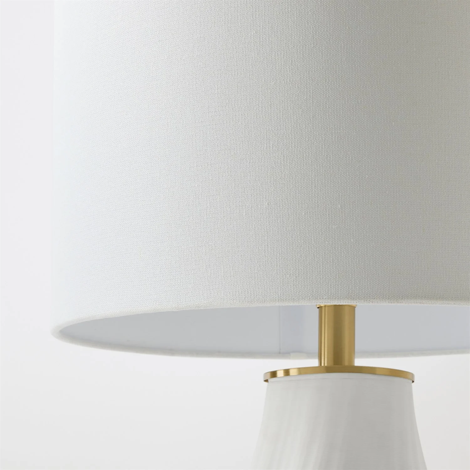Global Views Matte White Vertical Wave Lamp - Image 4