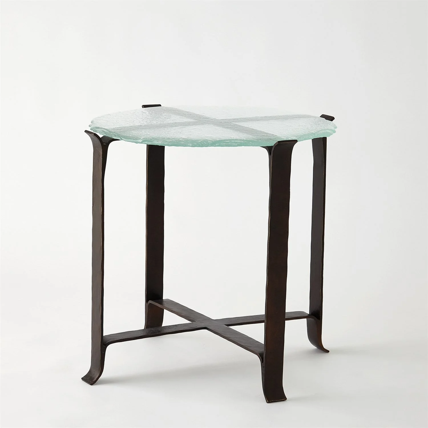Global Views Melting Glass Side Table Clearance - Image 2