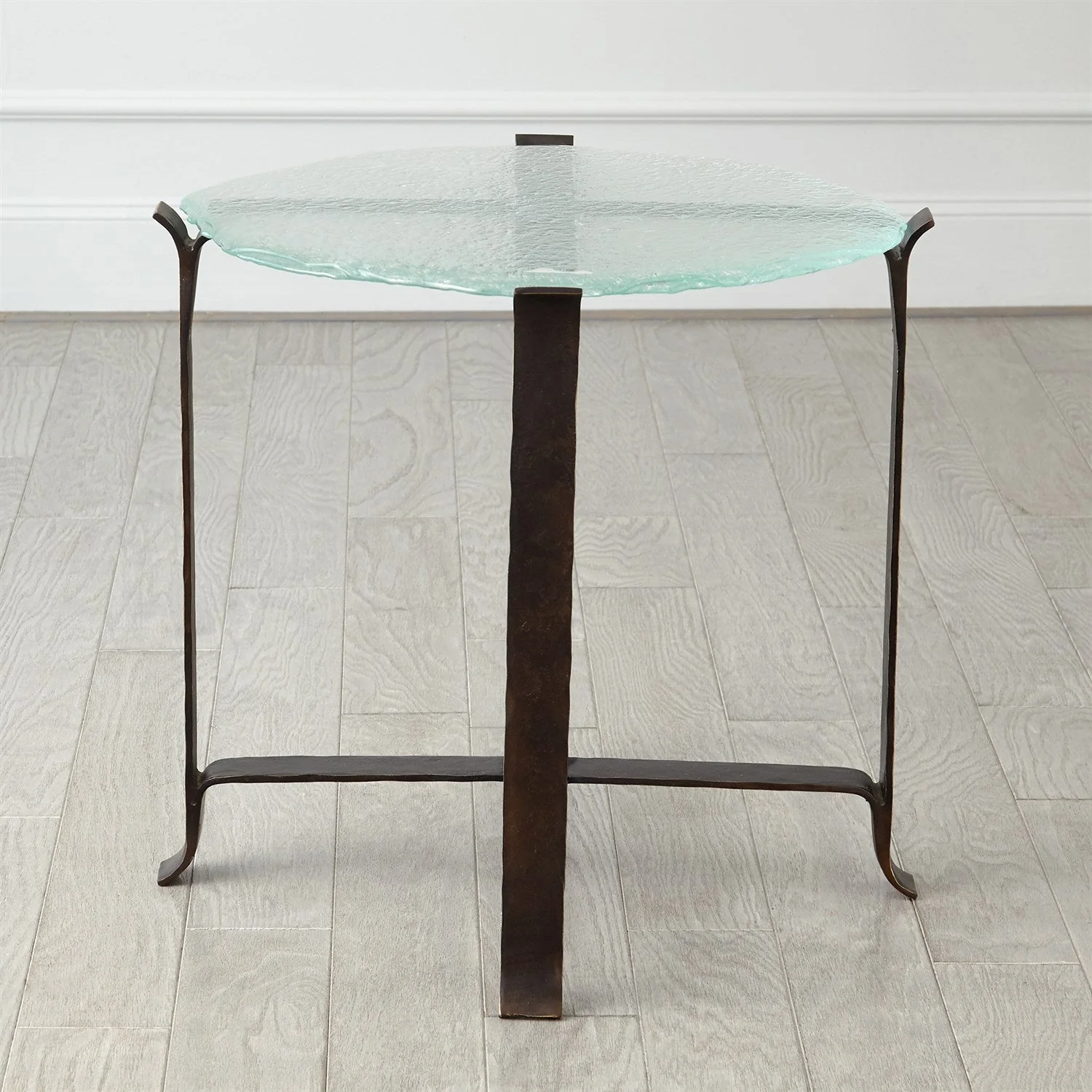 Global Views Melting Glass Side Table Clearance - Image 3