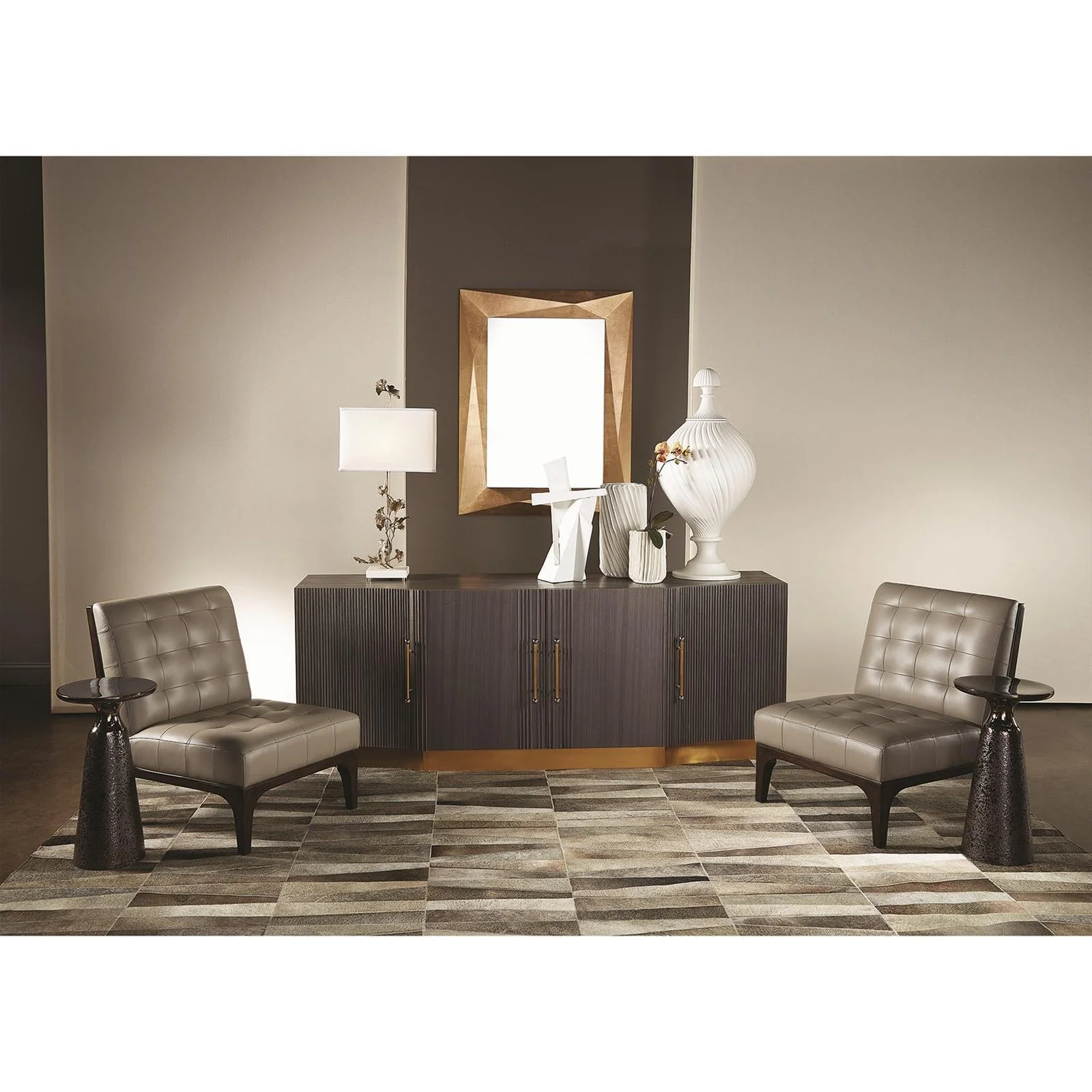 Global Views Meteor Taper Table Bronze - Image 3