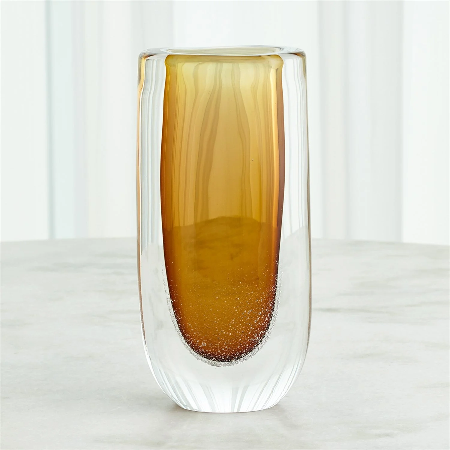 Global Views Micro Bubble Vase - Amber - Image 4