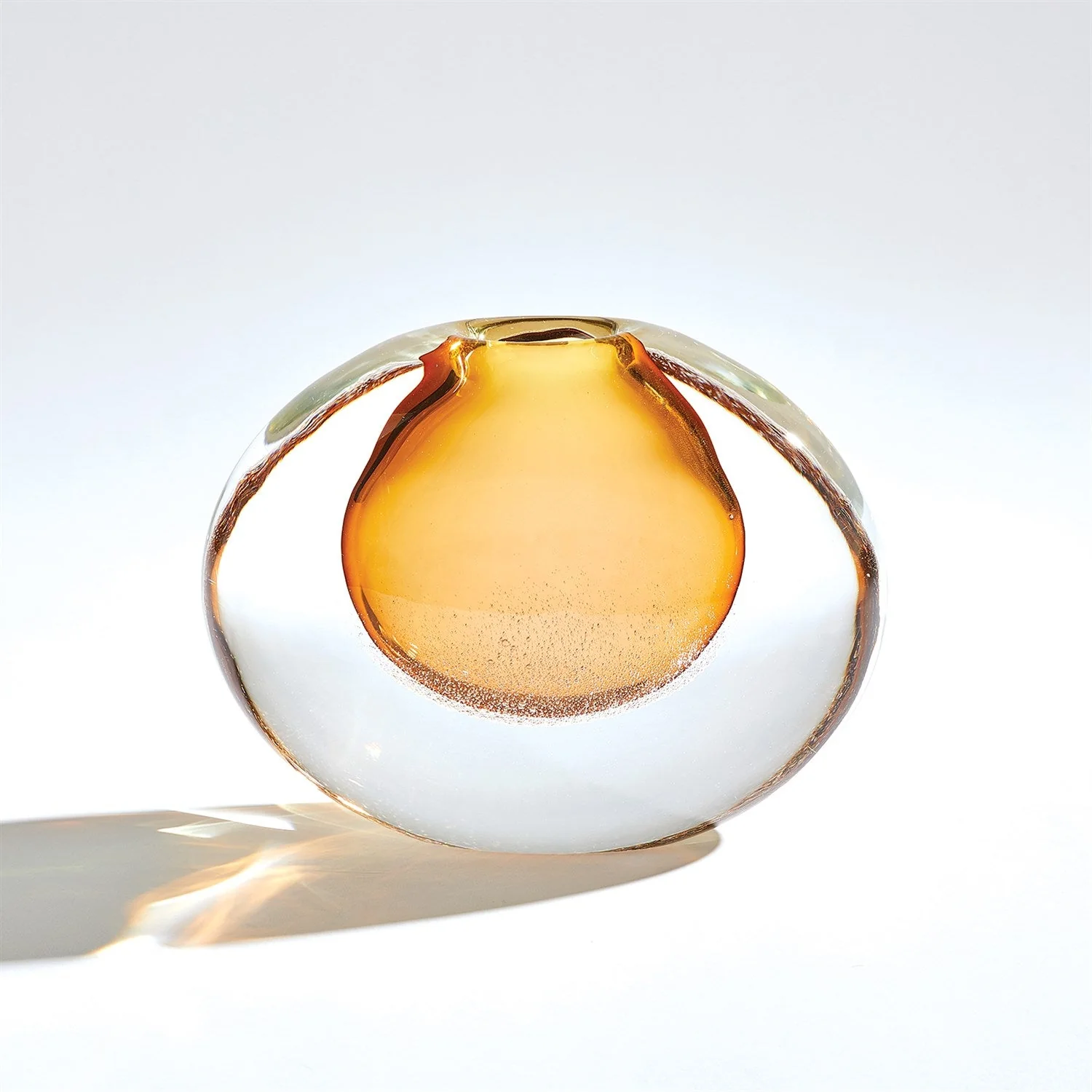 Global Views Micro Bubble Vase - Amber - Image 5