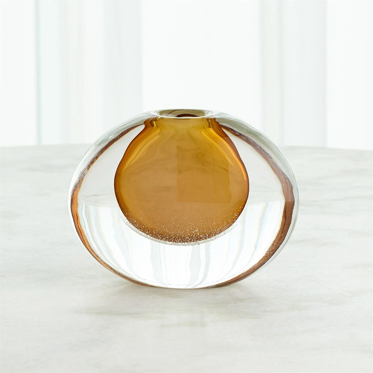 Global Views Micro Bubble Vase - Amber - Image 6