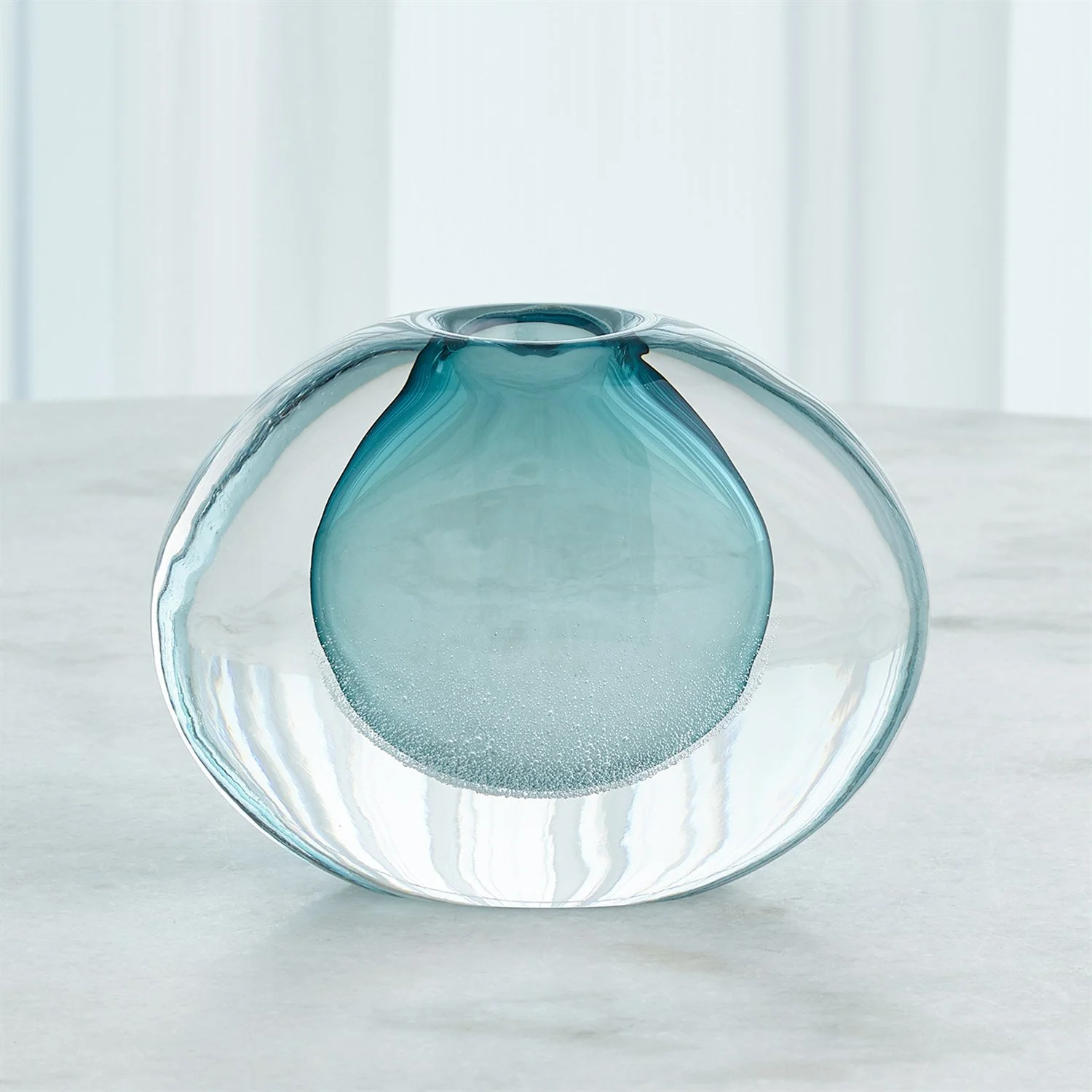 Global Views Micro Bubble Vase - Azure - Image 7