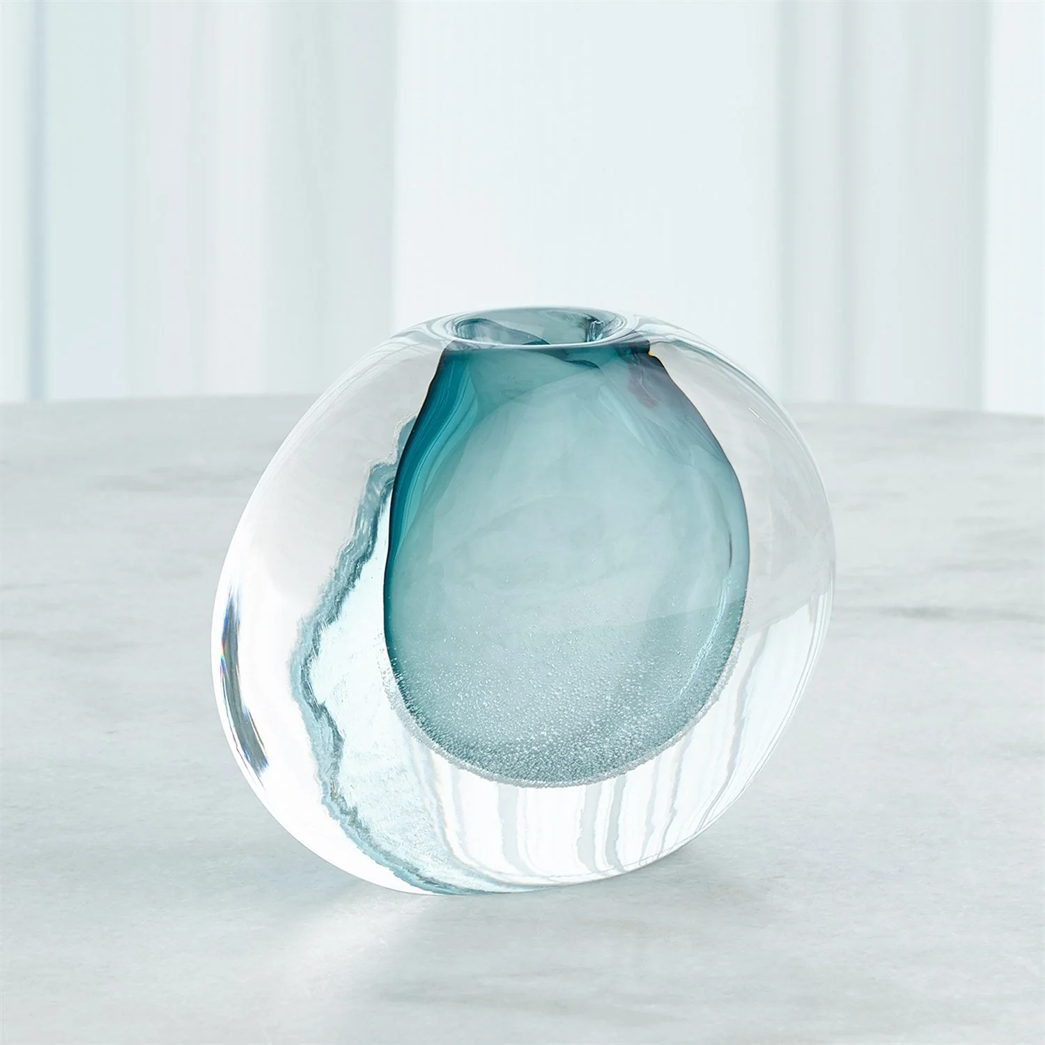 Global Views Micro Bubble Vase - Azure - Image 8