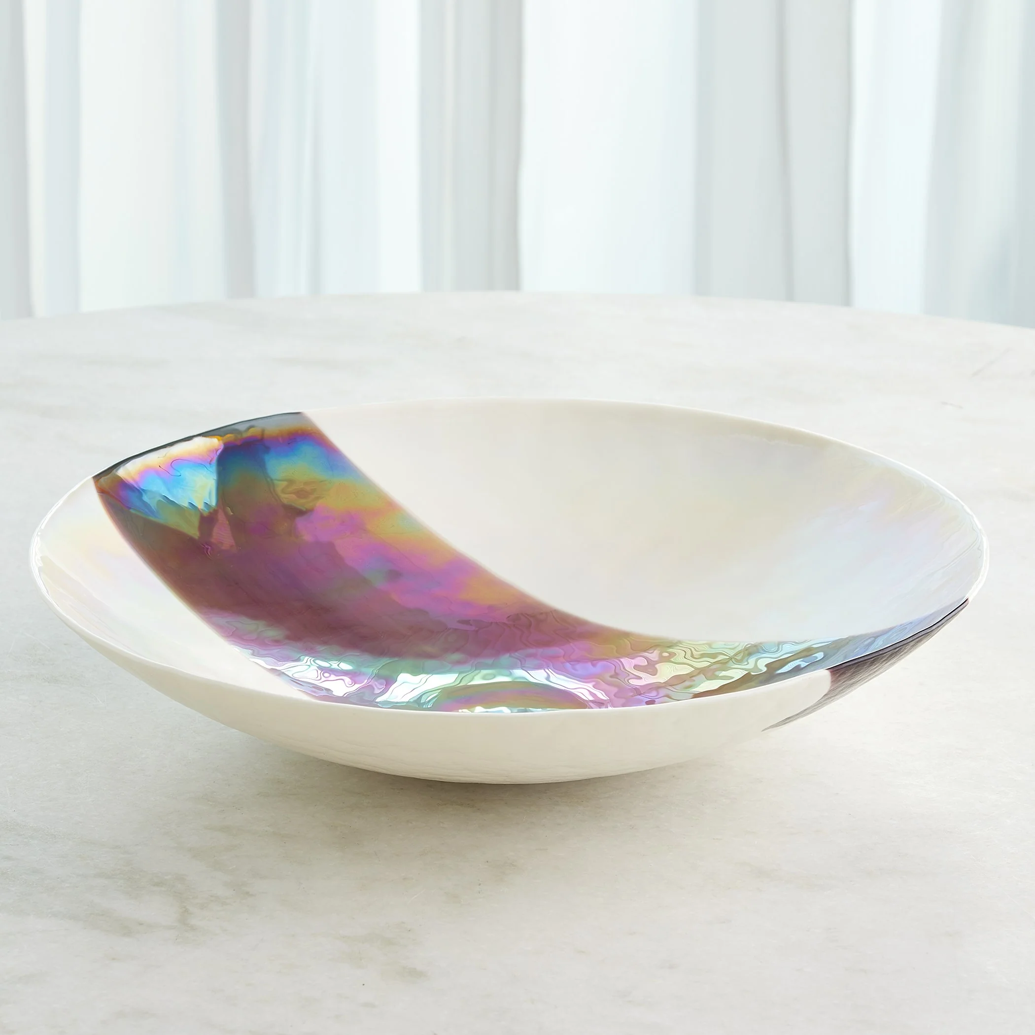 Global Views Mirabelle Centerpiece Ivory/Plum - Image 5