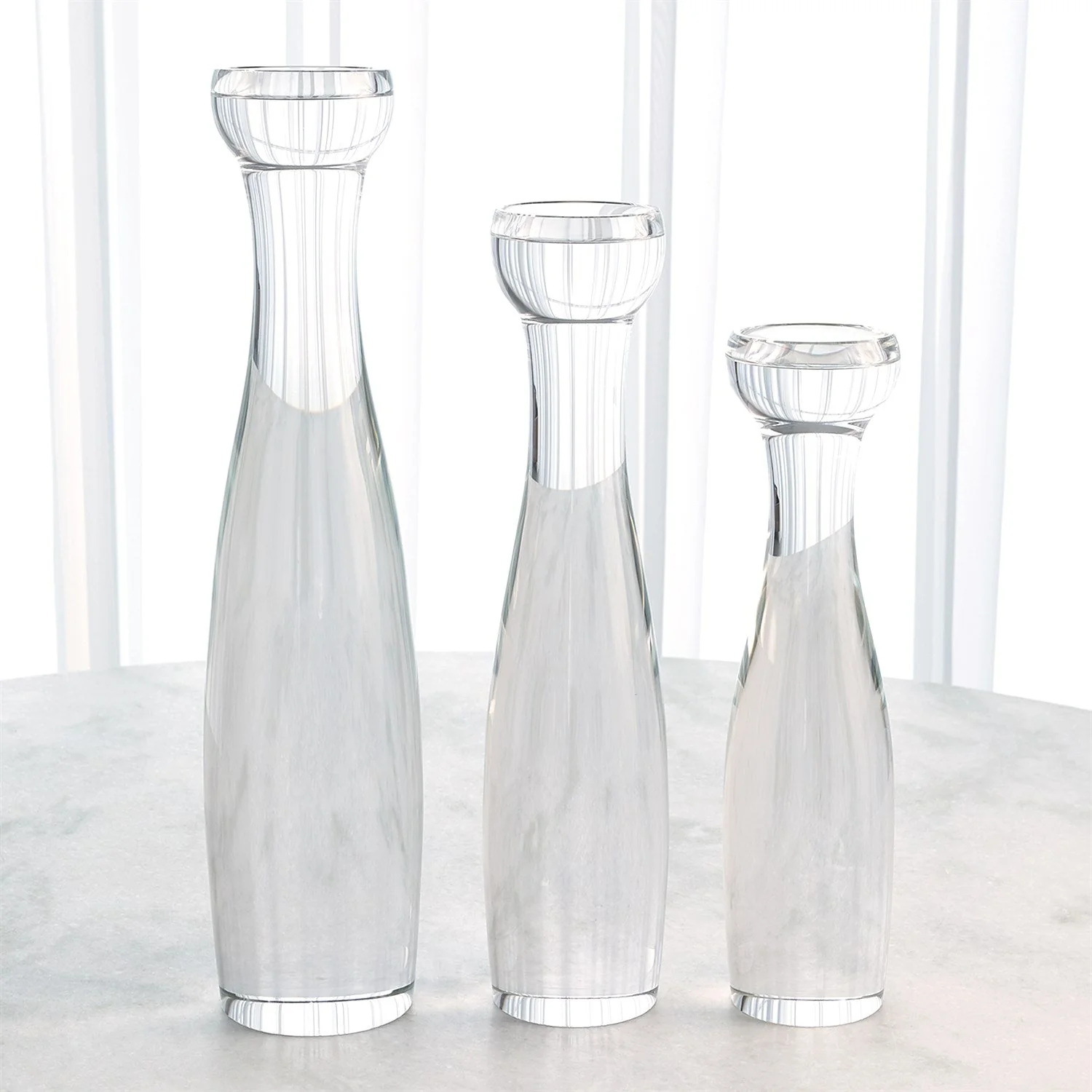 Global Views Modern Crystal Candleholder - Image 2