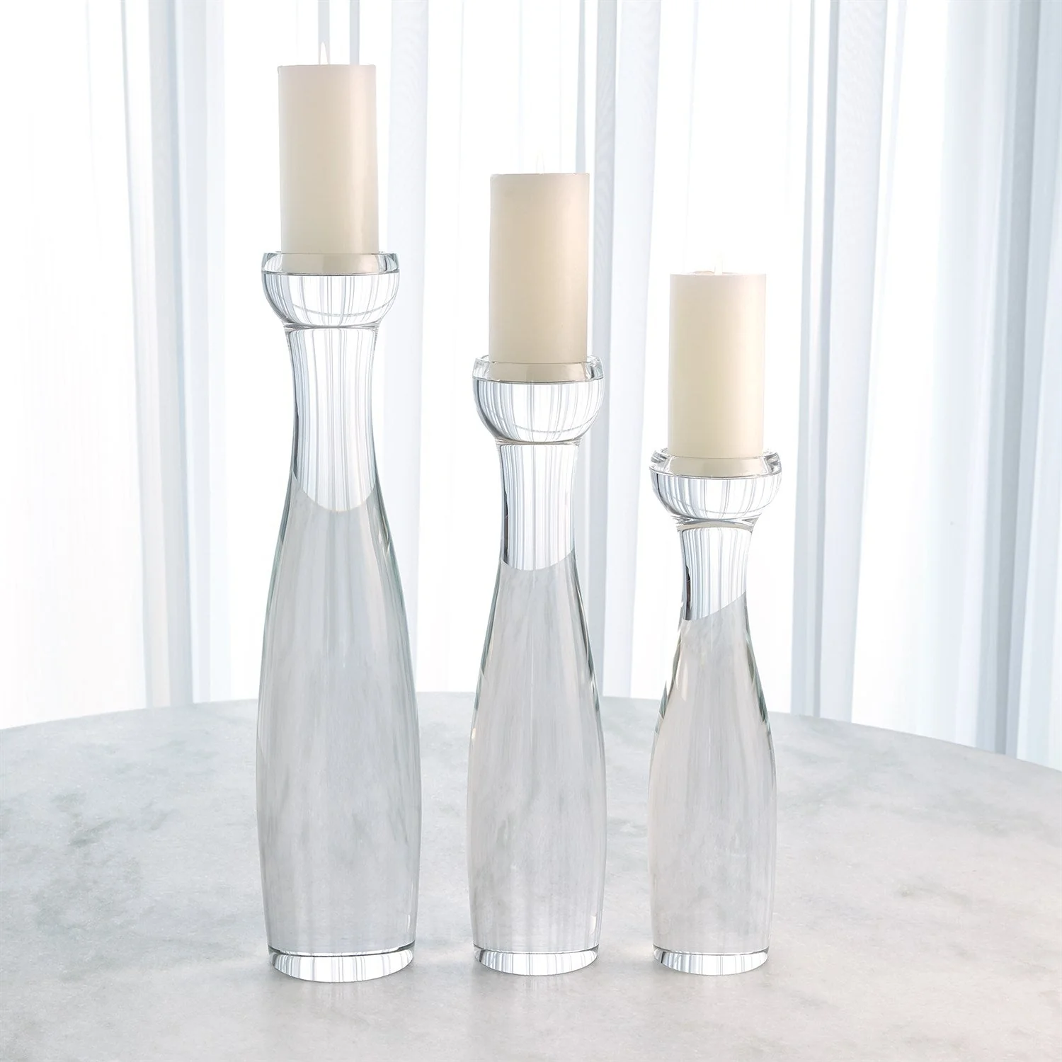 Global Views Modern Crystal Candleholder - Image 3
