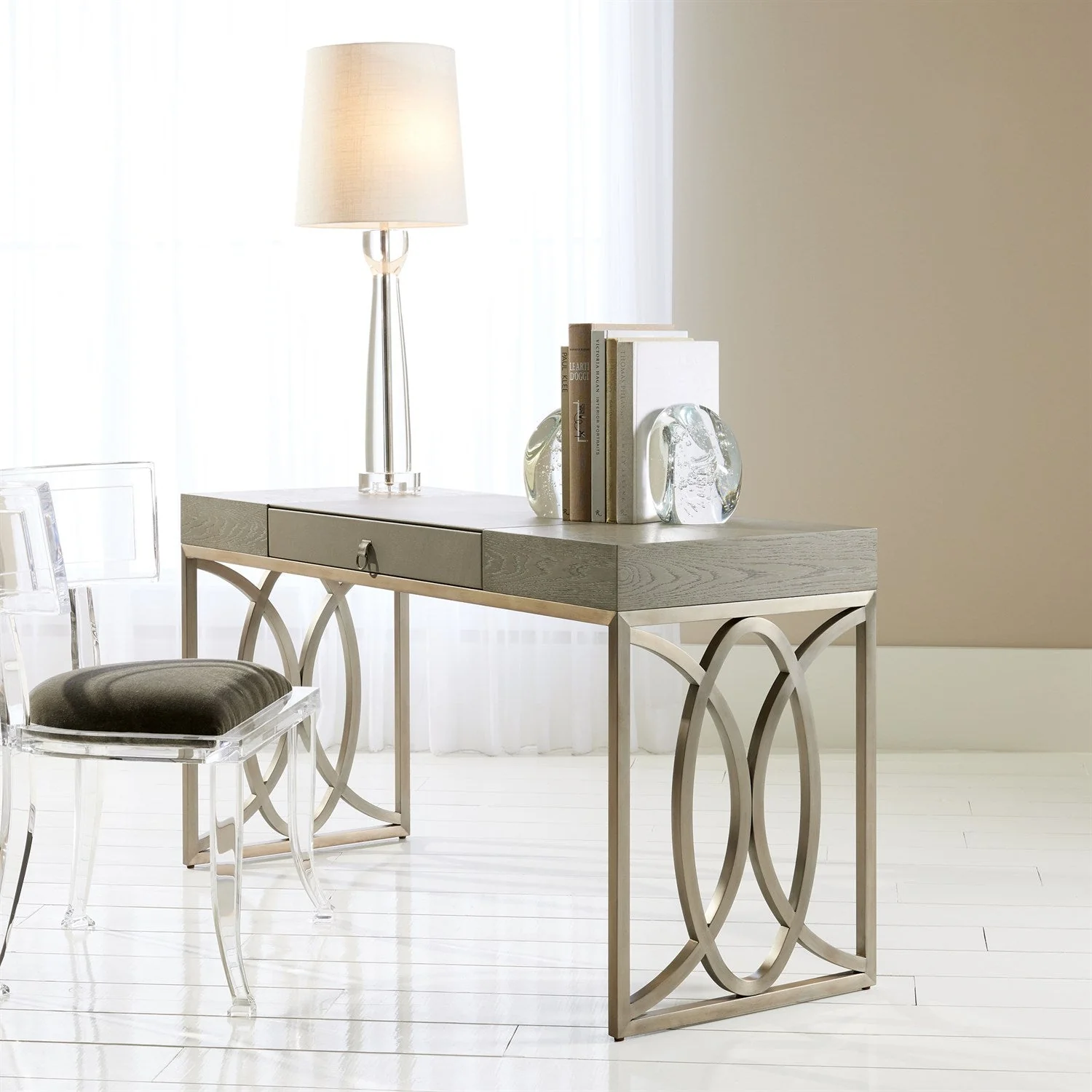 Global Views Modern Crystal Column Lamp - Image 2