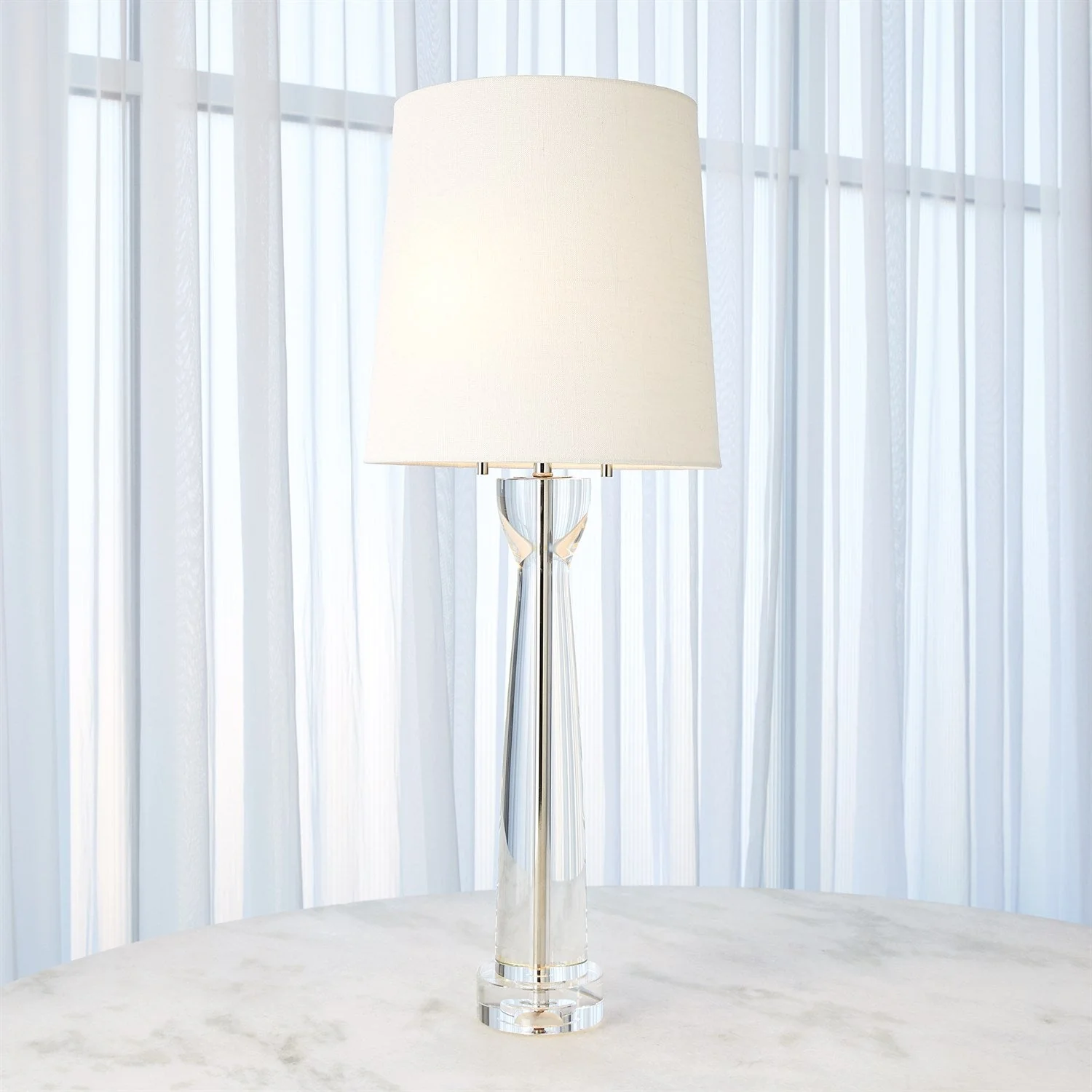 Global Views Modern Crystal Column Lamp - Image 4