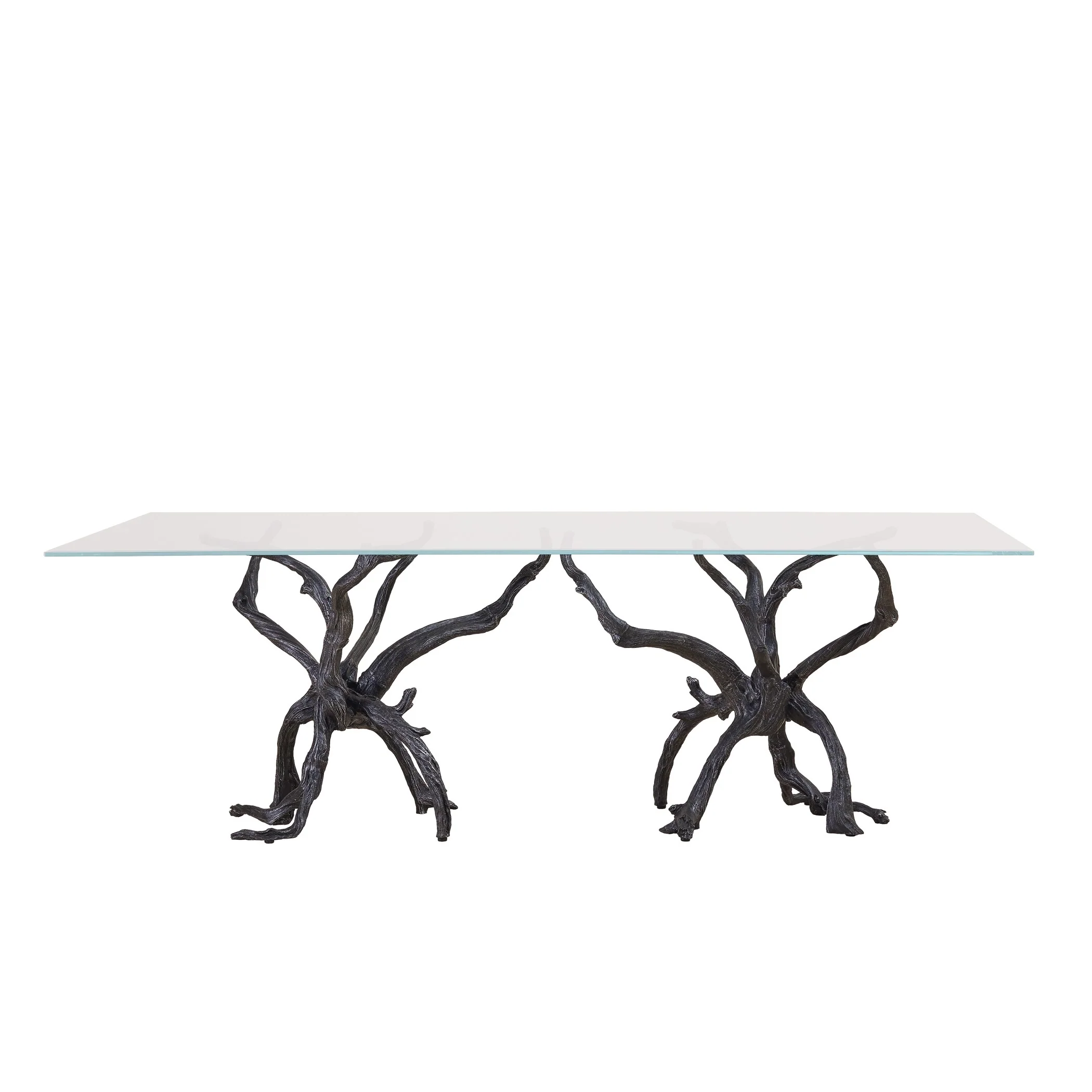 Global Views Monterey Rectangle Dining Table Natural Iron - Image 6