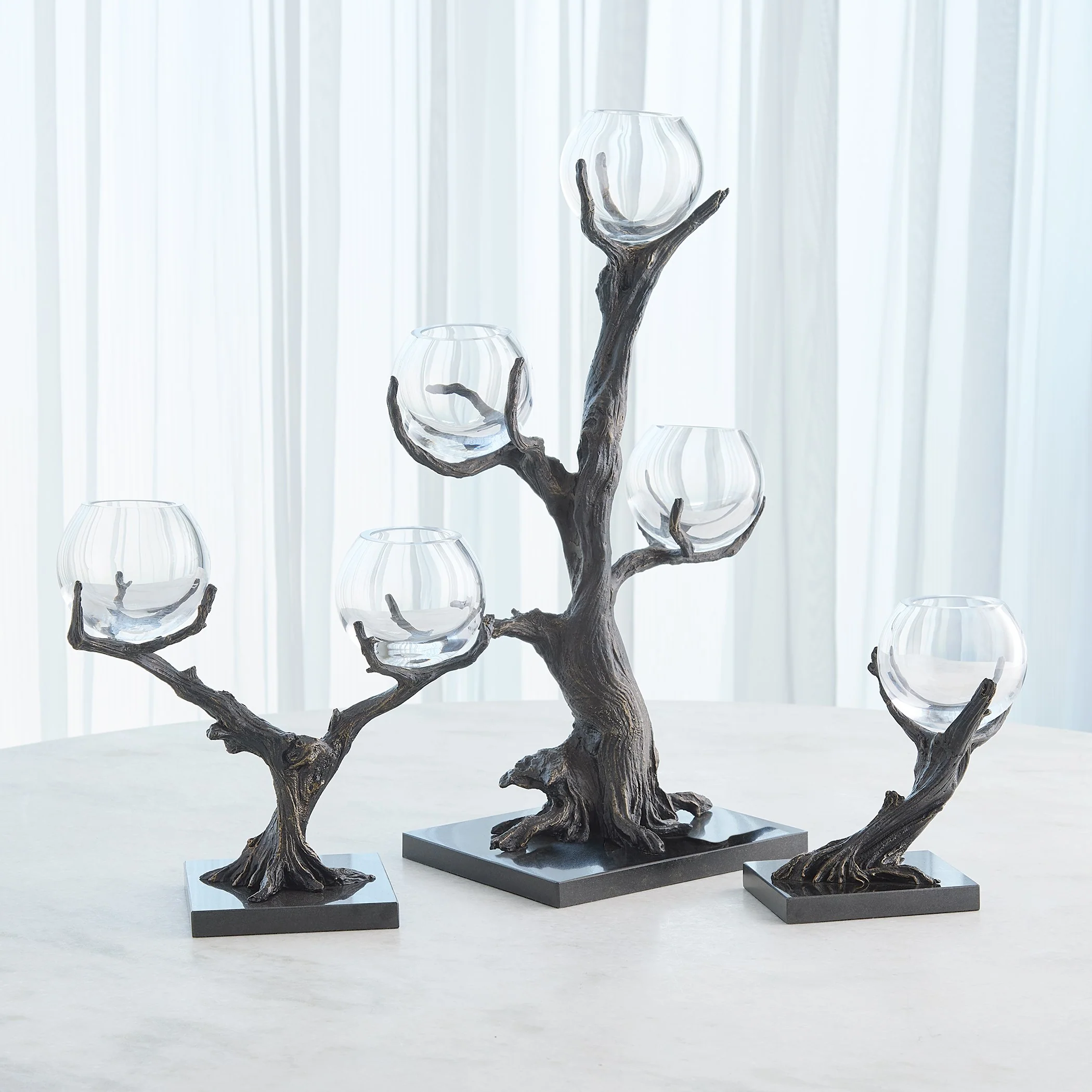 Global Views Monterey Vase Holder Natural Iron - Image 10