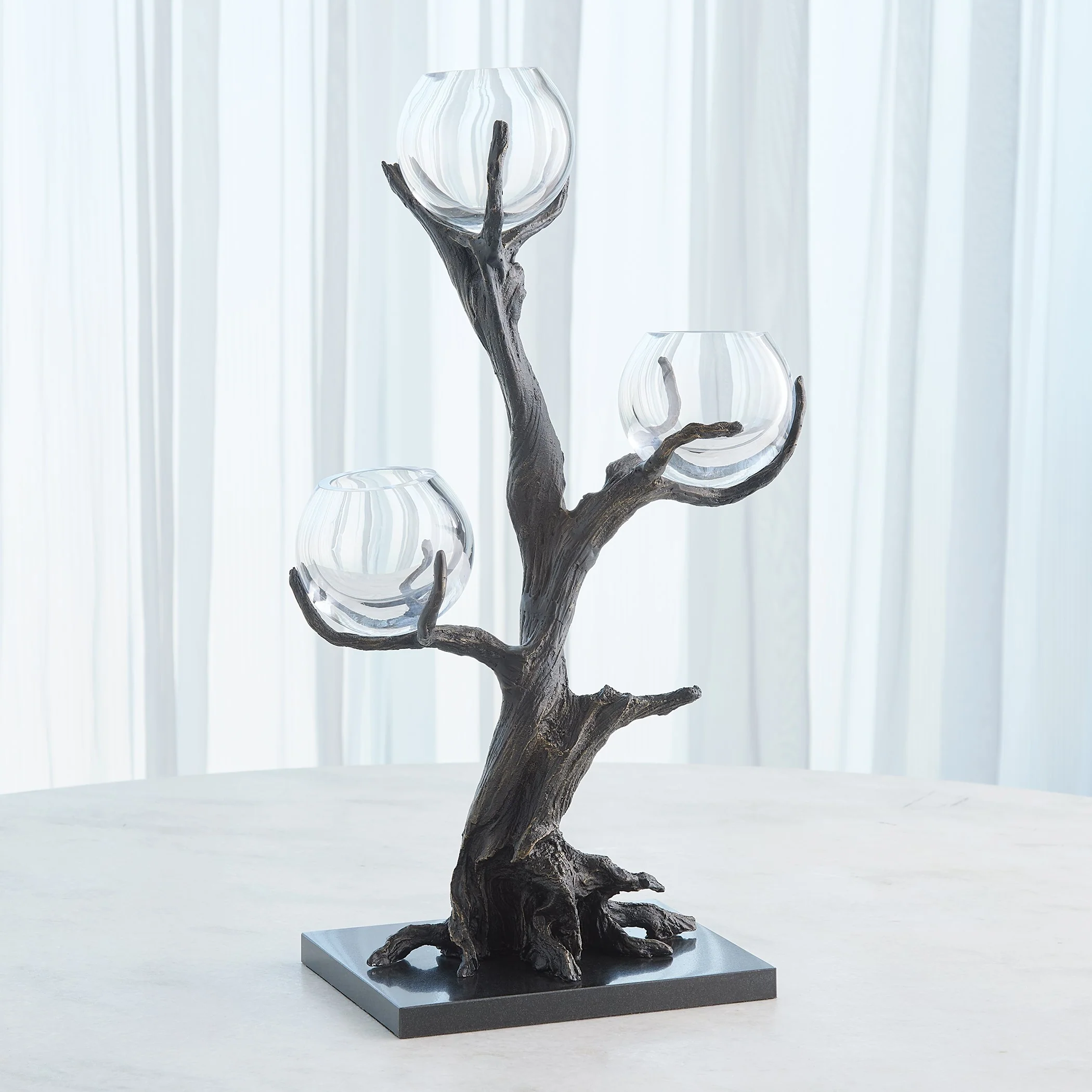 Global Views Monterey Vase Holder Natural Iron - Image 13