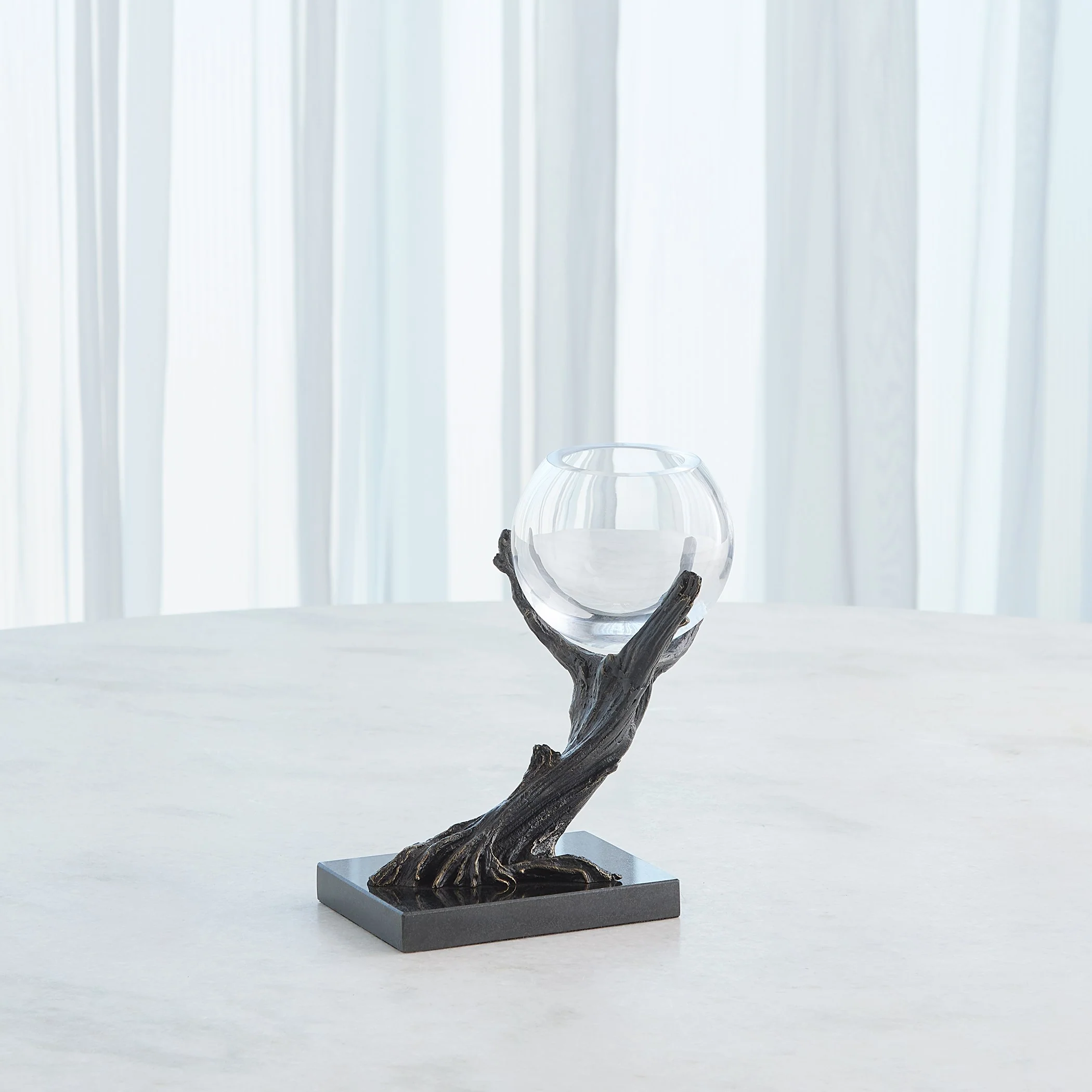 Global Views Monterey Vase Holder Natural Iron - Image 3