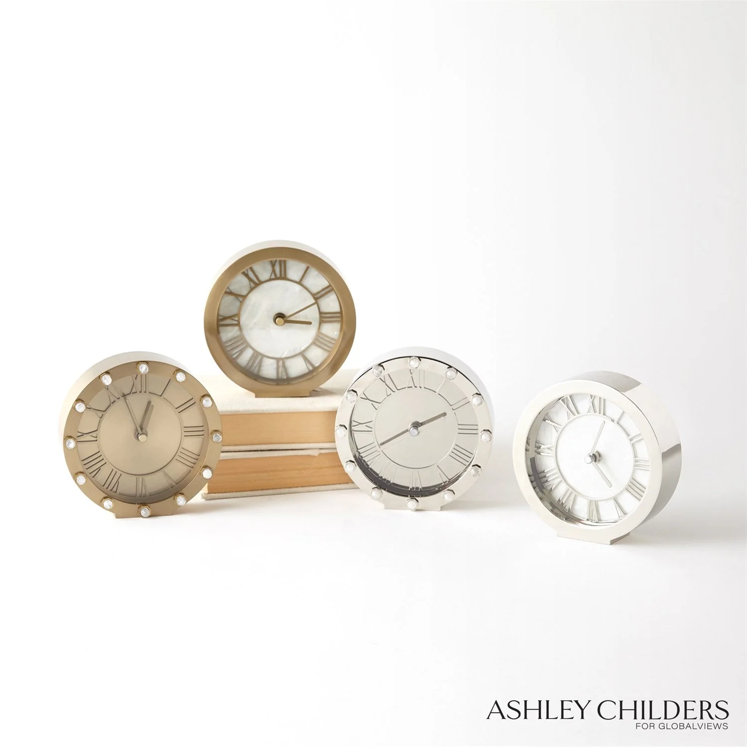 Global Views Mother of Pearl Clock by Ashley Childers - Image 11