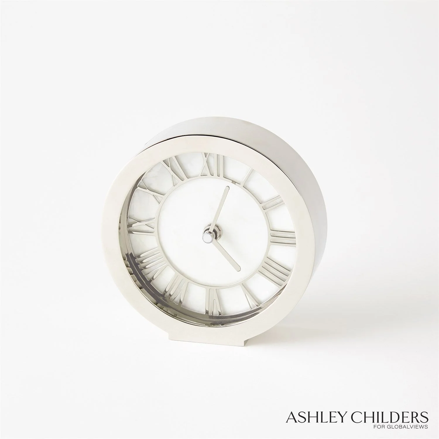 Global Views Mother of Pearl Clock by Ashley Childers - Image 8