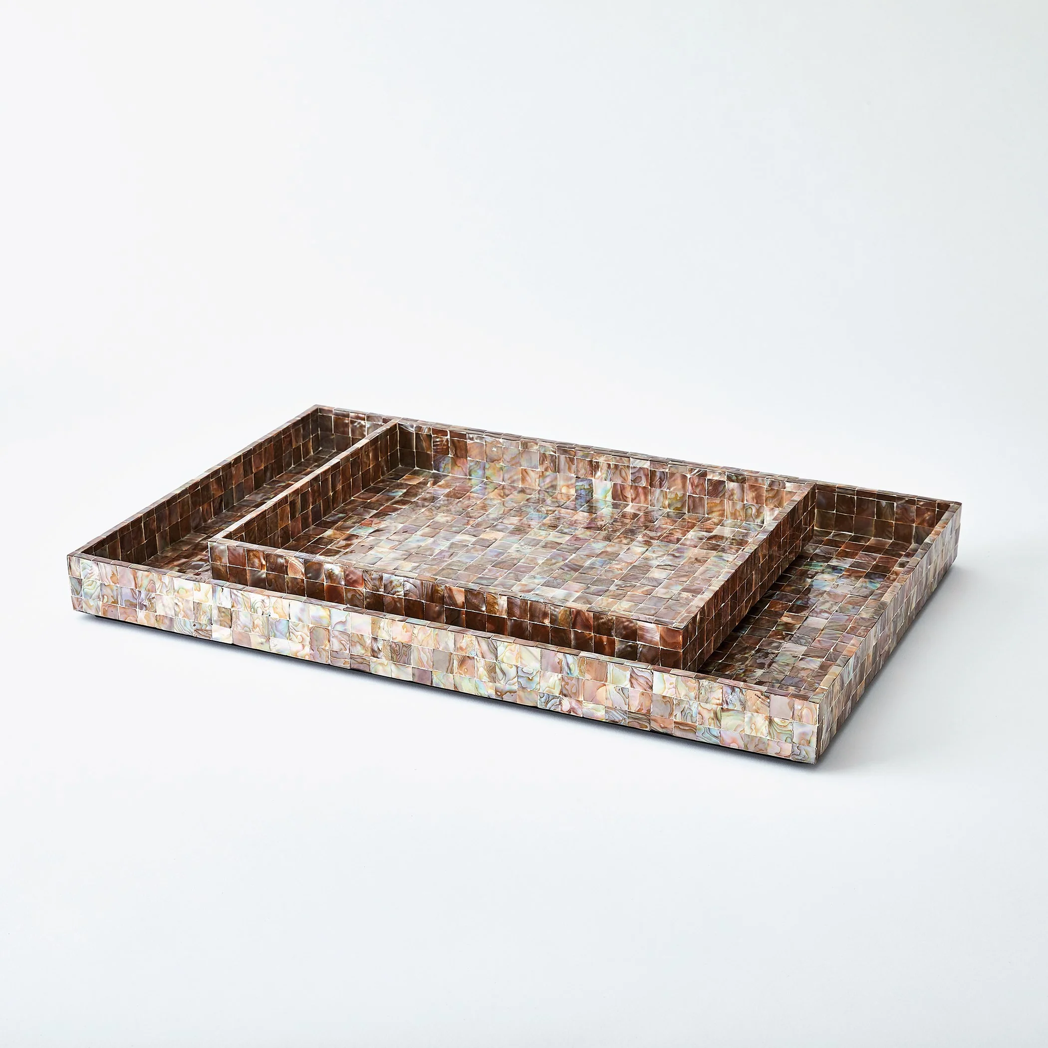 Global Views Mother Of Pearl Tray - Image 4
