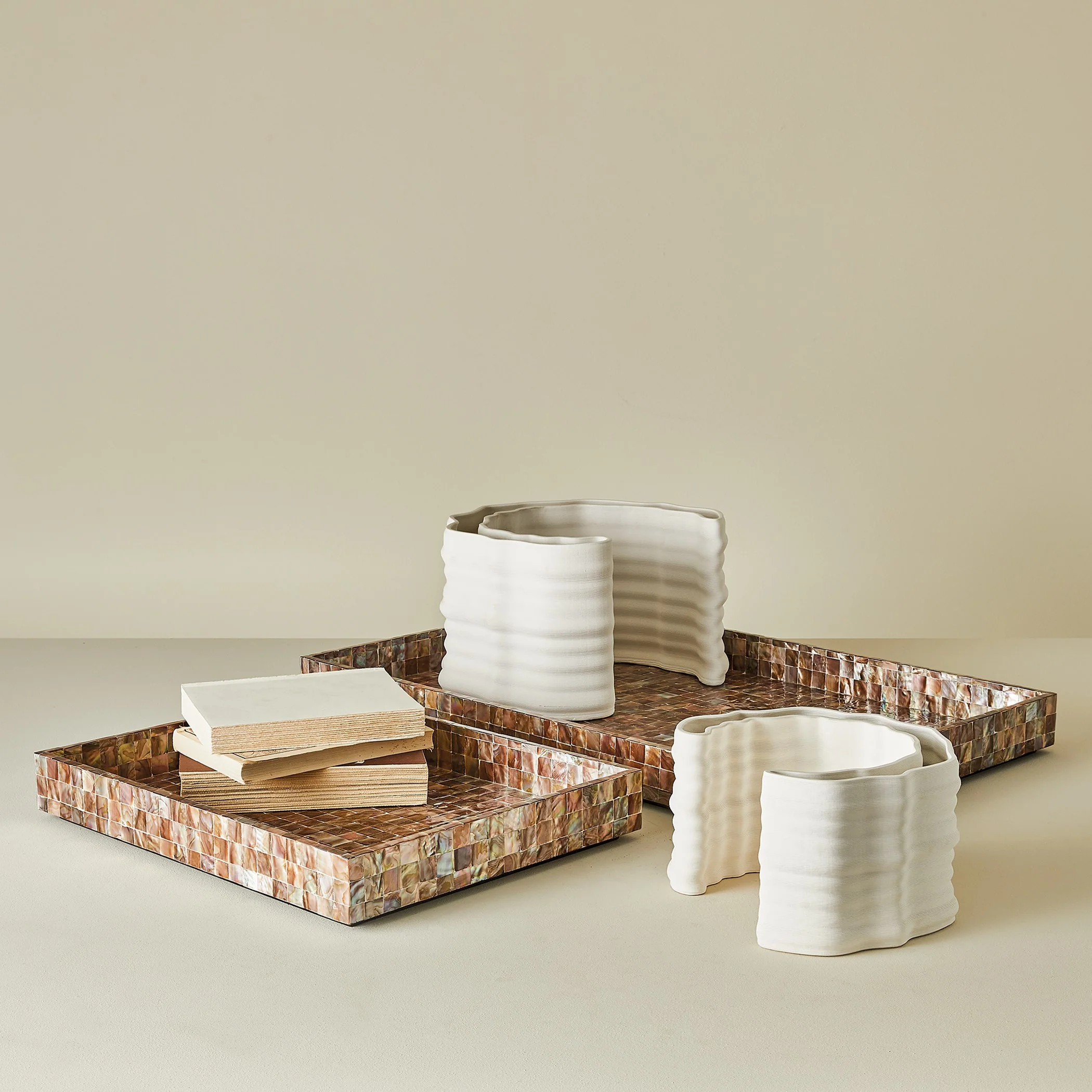 Global Views Mother Of Pearl Tray - Image 5