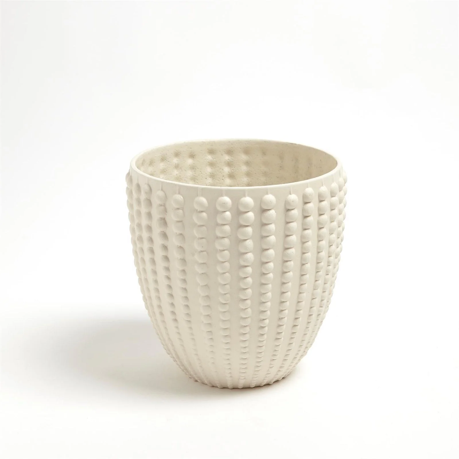 Global Views Nail Head Bowl-Rustic White - Image 2