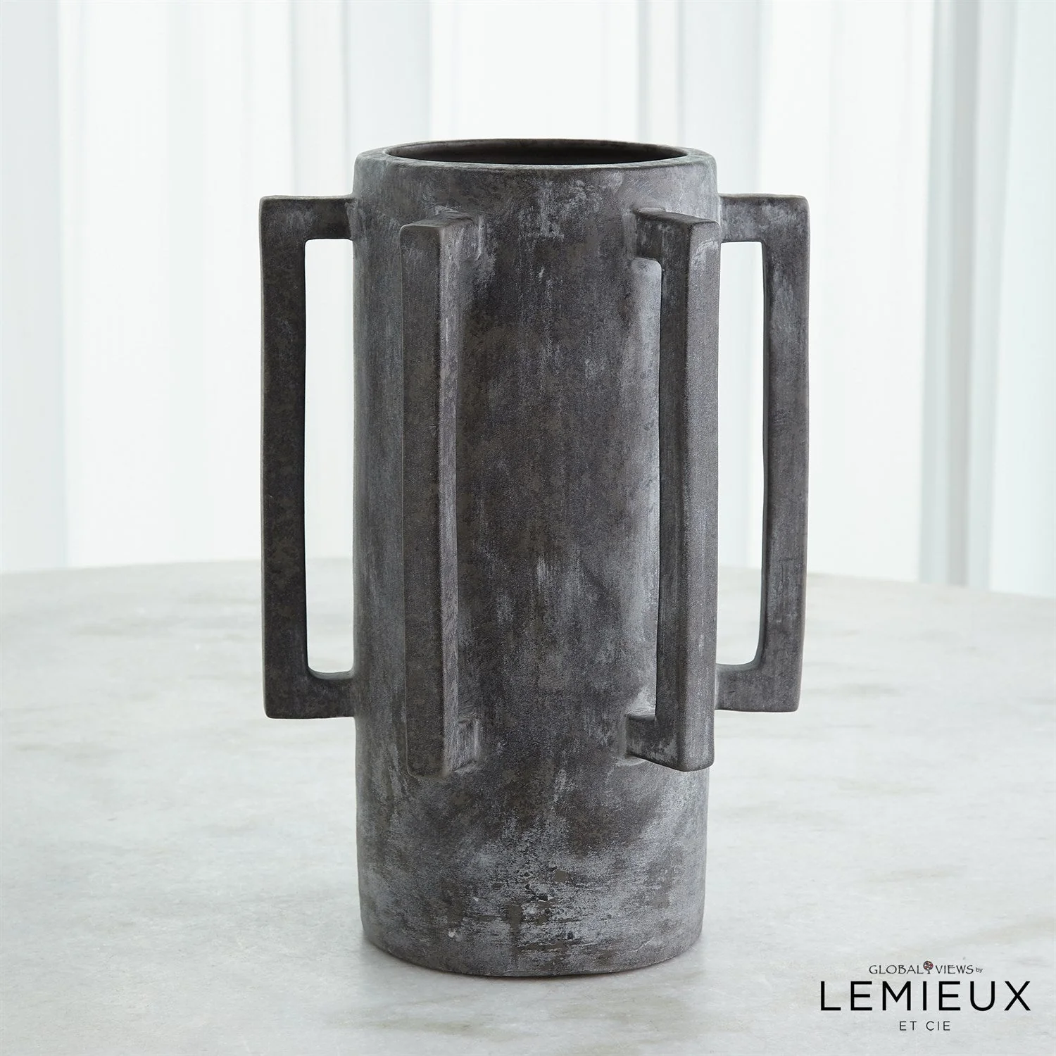 Global Views Normandie and Bretagne Vase - Dark Grey - Image 5