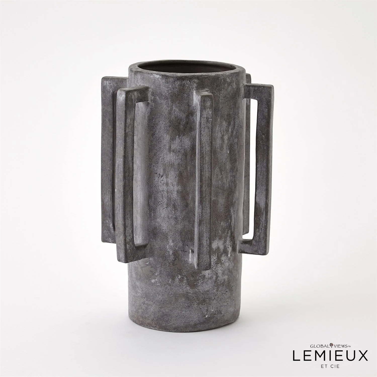 Global Views Normandie and Bretagne Vase - Dark Grey - Image 6