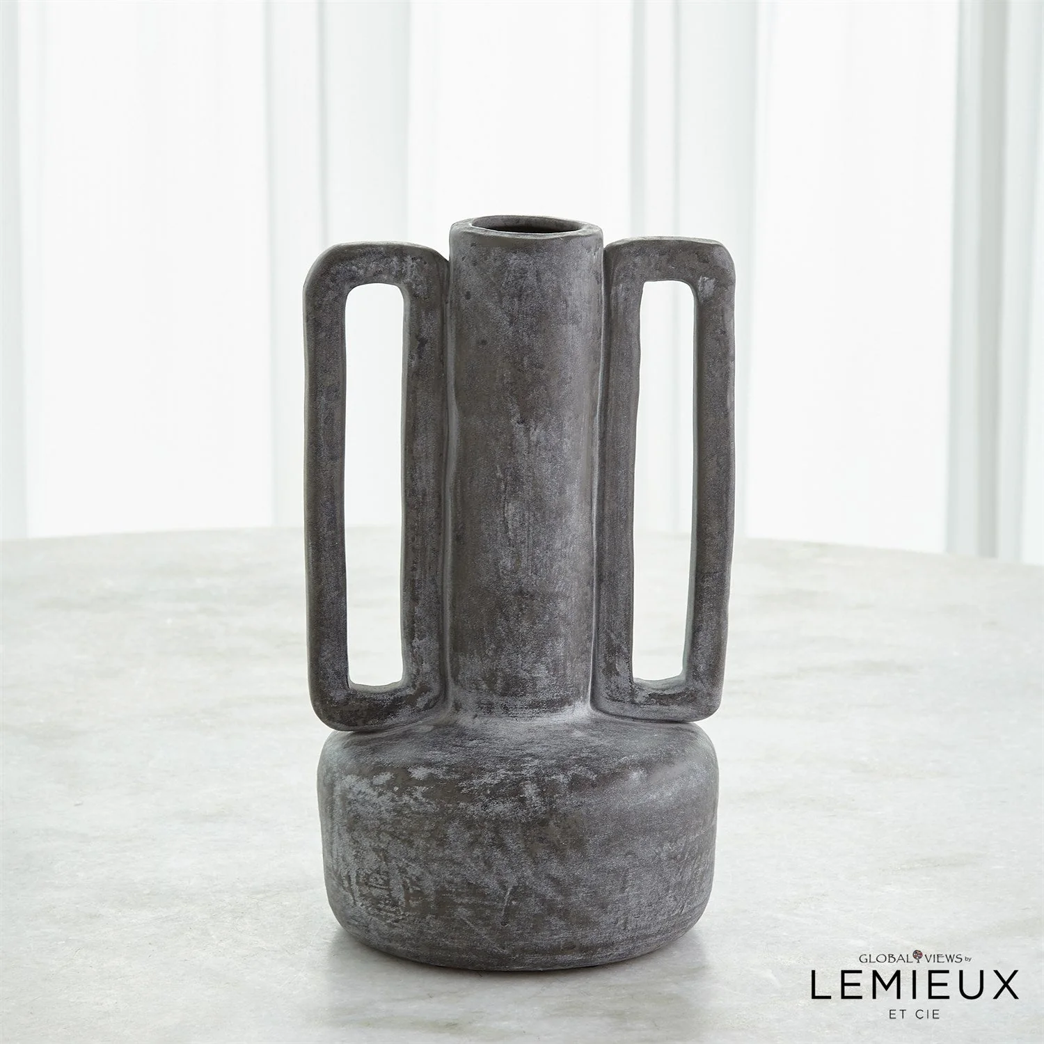 Global Views Normandie and Bretagne Vase - Dark Grey - Image 7
