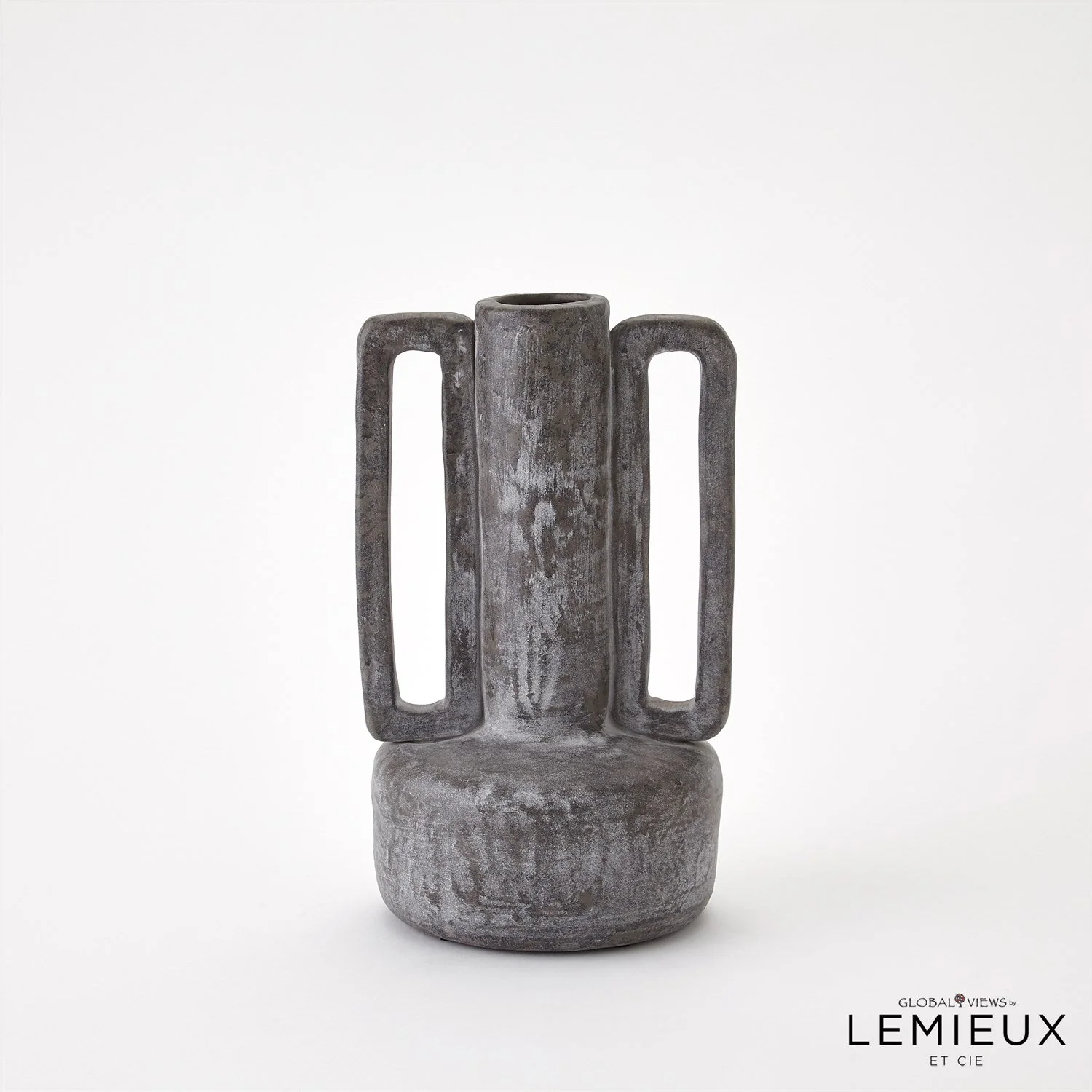 Global Views Normandie and Bretagne Vase - Dark Grey - Image 8