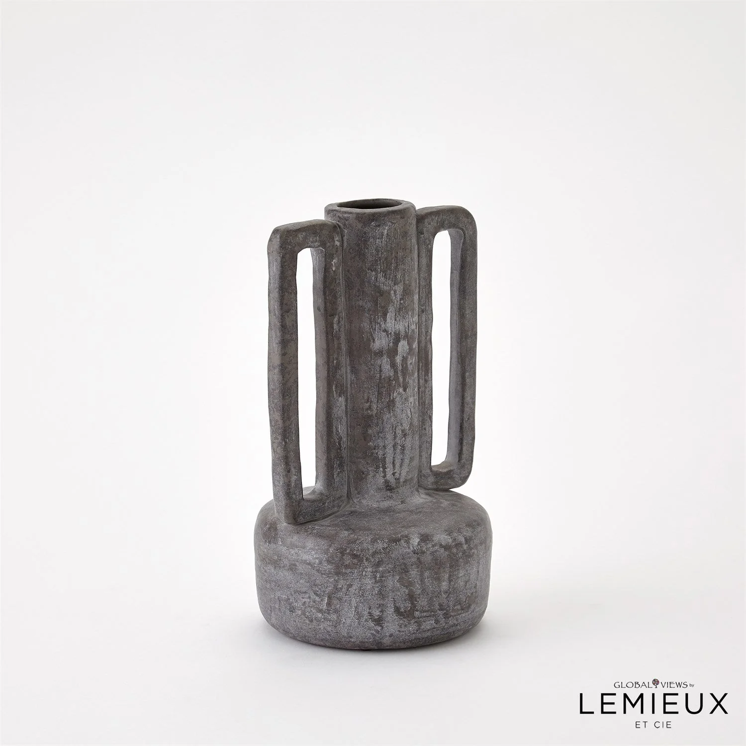 Global Views Normandie and Bretagne Vase - Dark Grey - Image 9