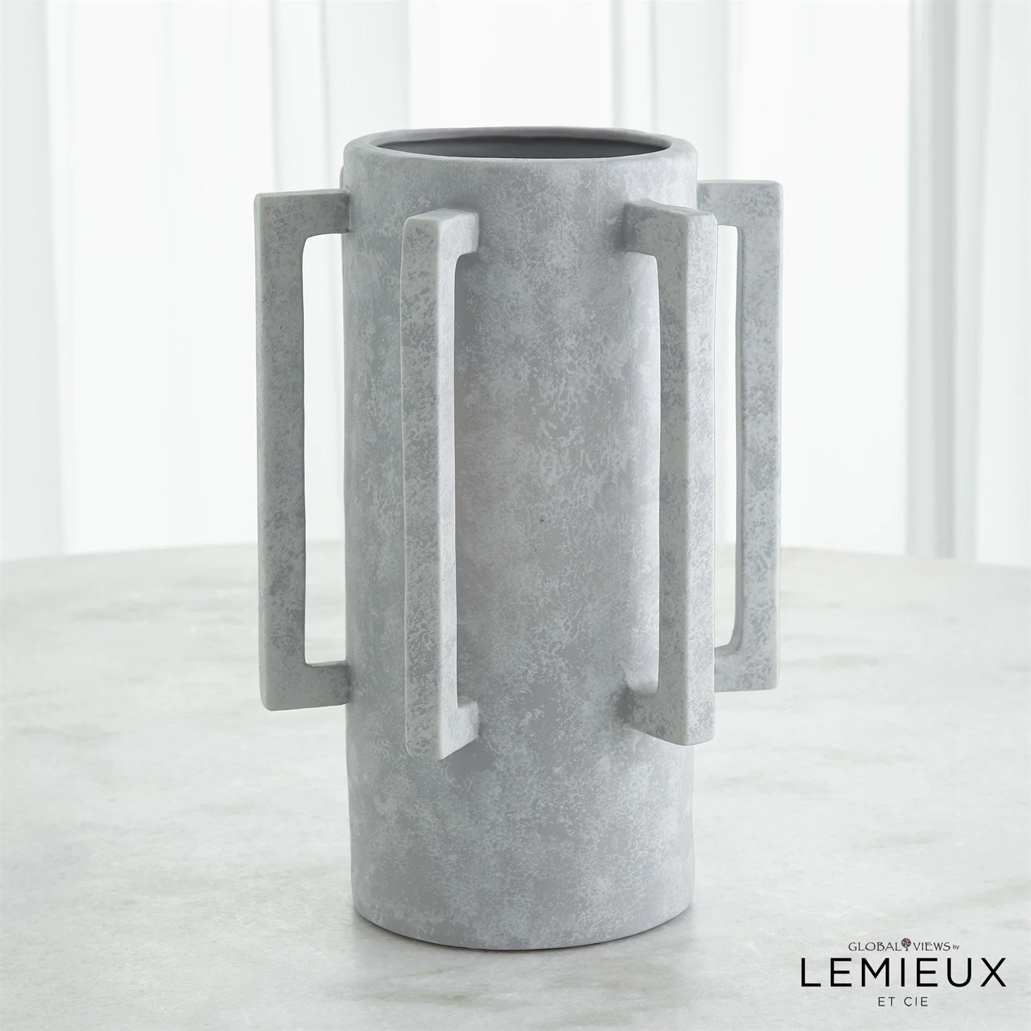 Global Views Normandie and Bretagne Vase - Light Grey - Image 3