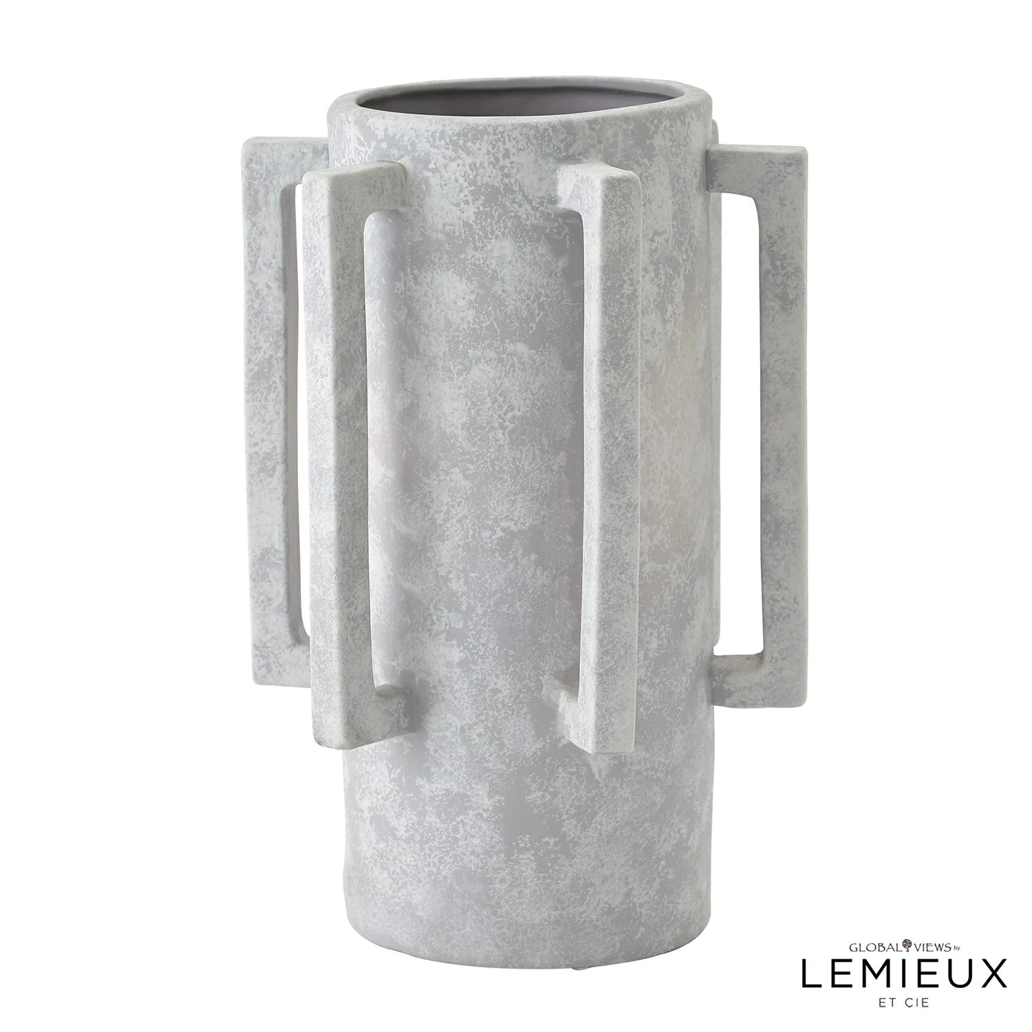 Global Views Normandie and Bretagne Vase - Light Grey - Image 4