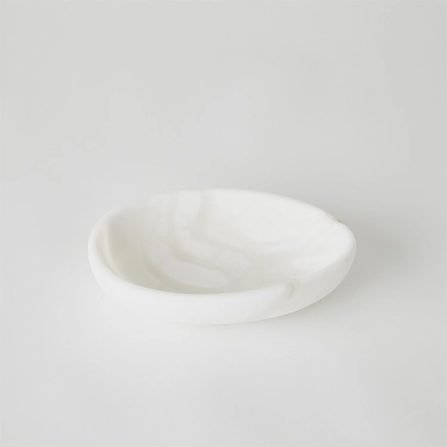 Global Views Oblique Alabaster Bowl - White - Image 4