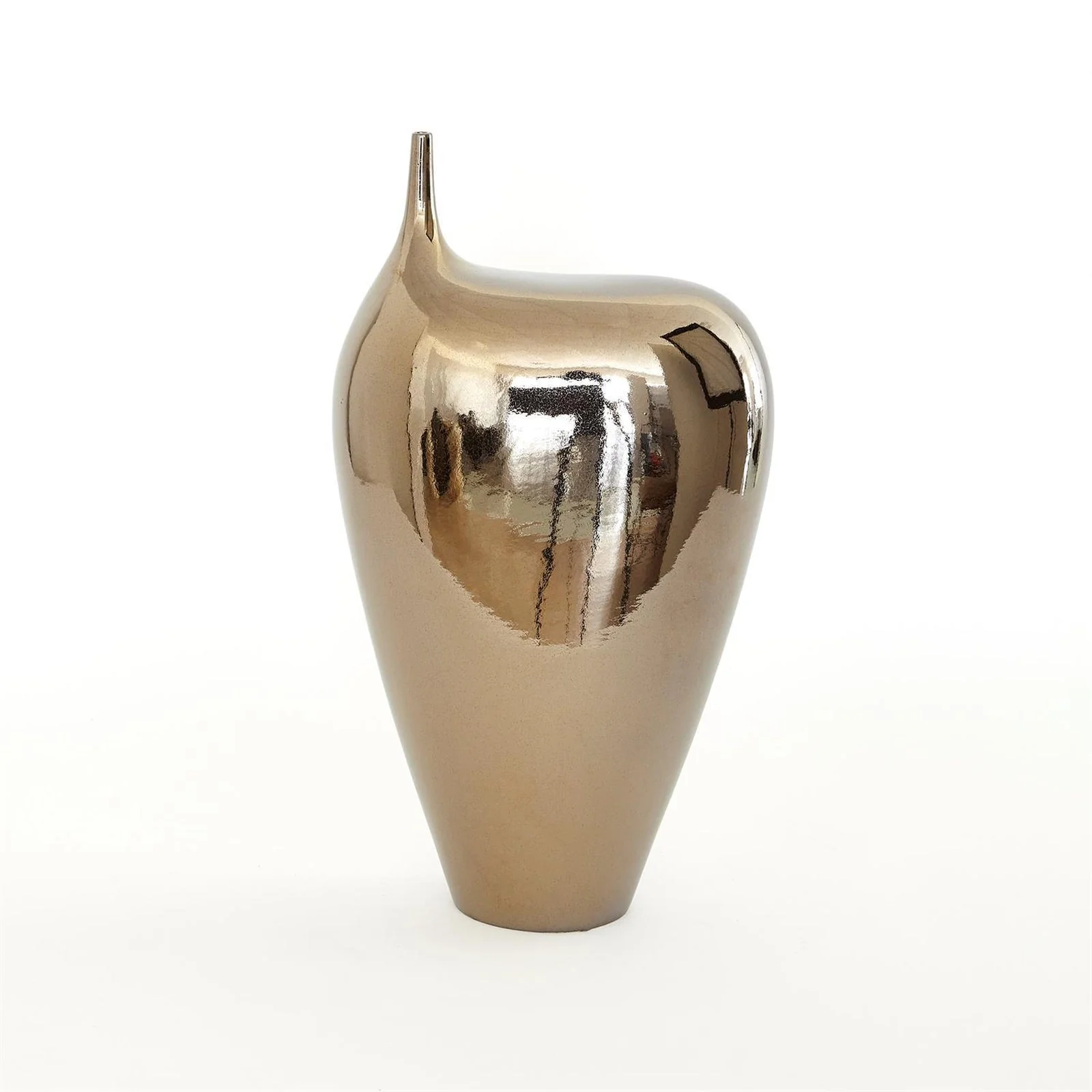 Global Views Offset Neck Object-Bronze Crackle - Image 3