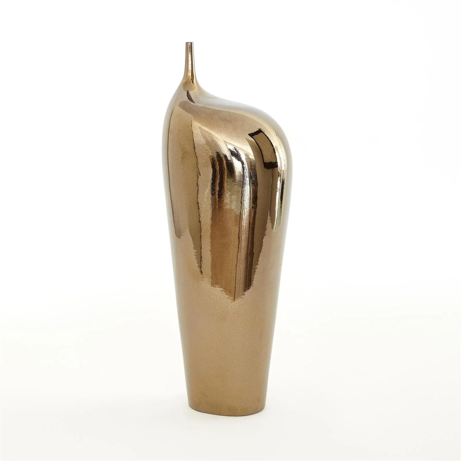 Global Views Offset Neck Object-Bronze Crackle - Image 4